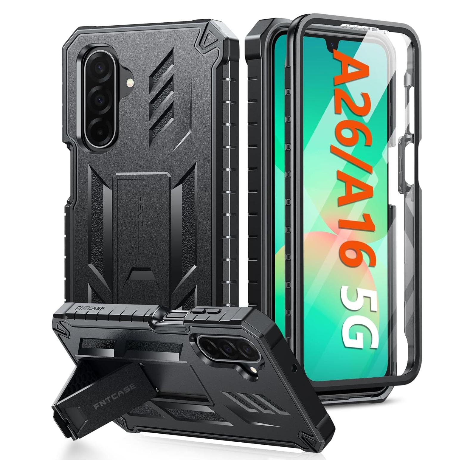 Funda FNTCASE para Samsung Galaxy A26-5G/A16-5G - Negro