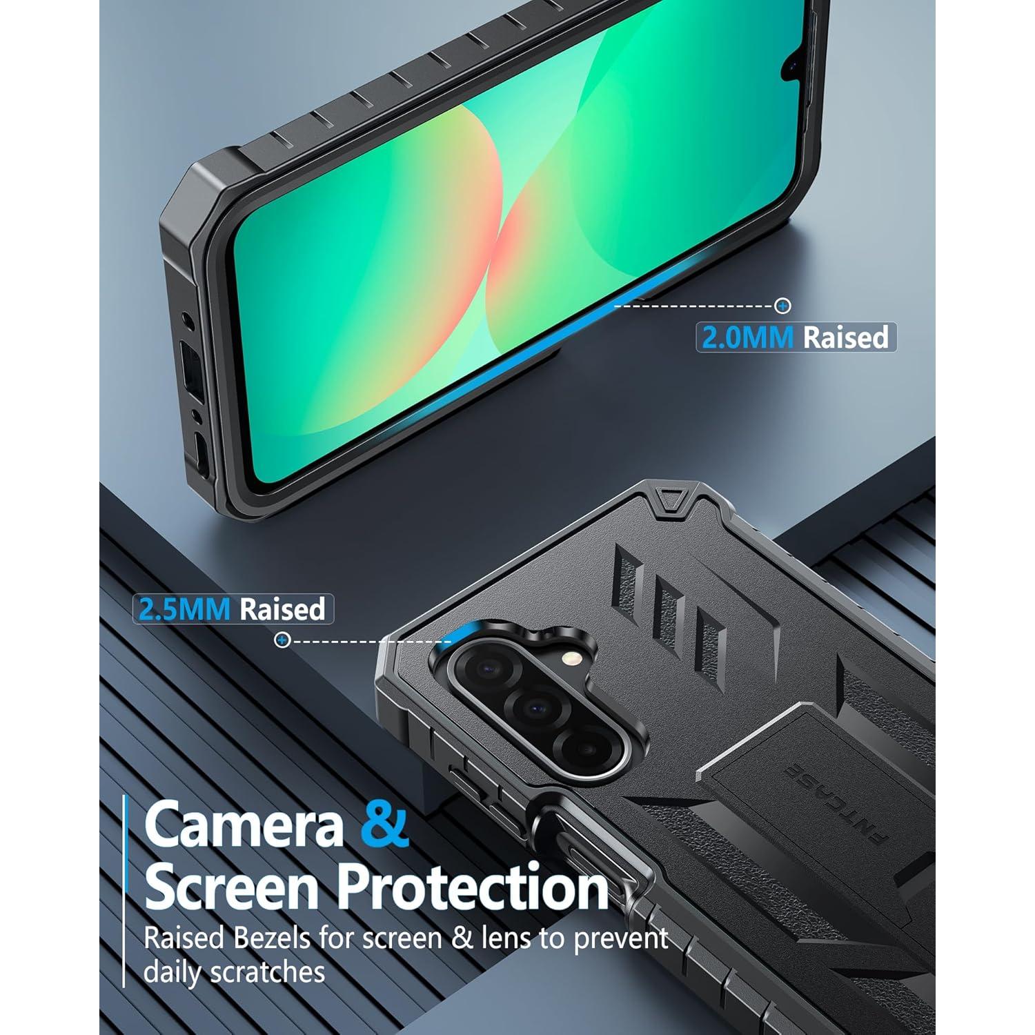 Funda FNTCASE para Samsung Galaxy A26-5G/A16-5G - Negro