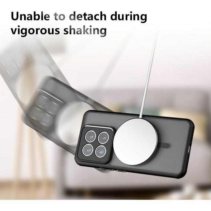 Funda Inteligente Antichoque Kukoufey para Honor 200 Negra