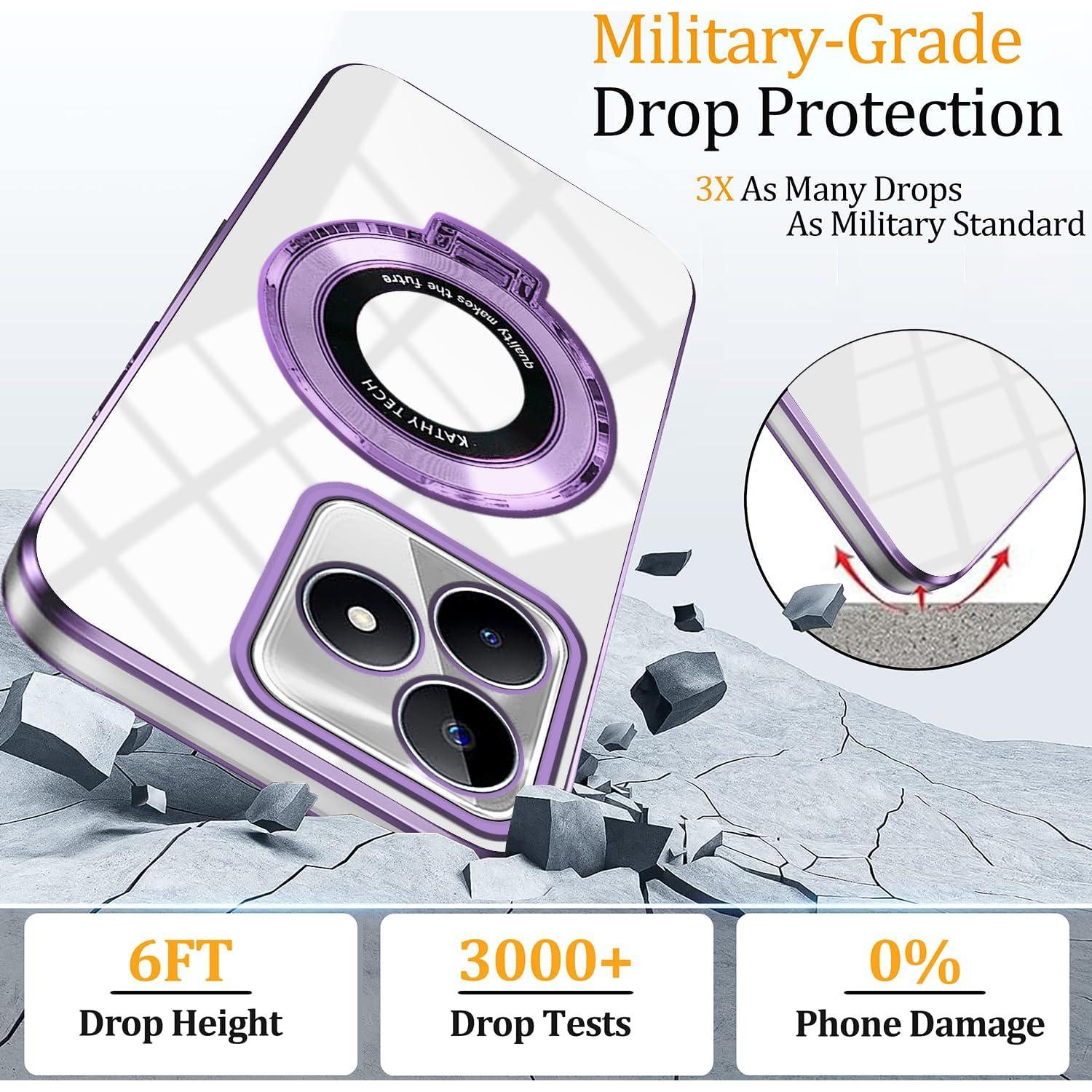 Funda Honor 400 Lite Wousunly Antichoque con Soporte Púrpura