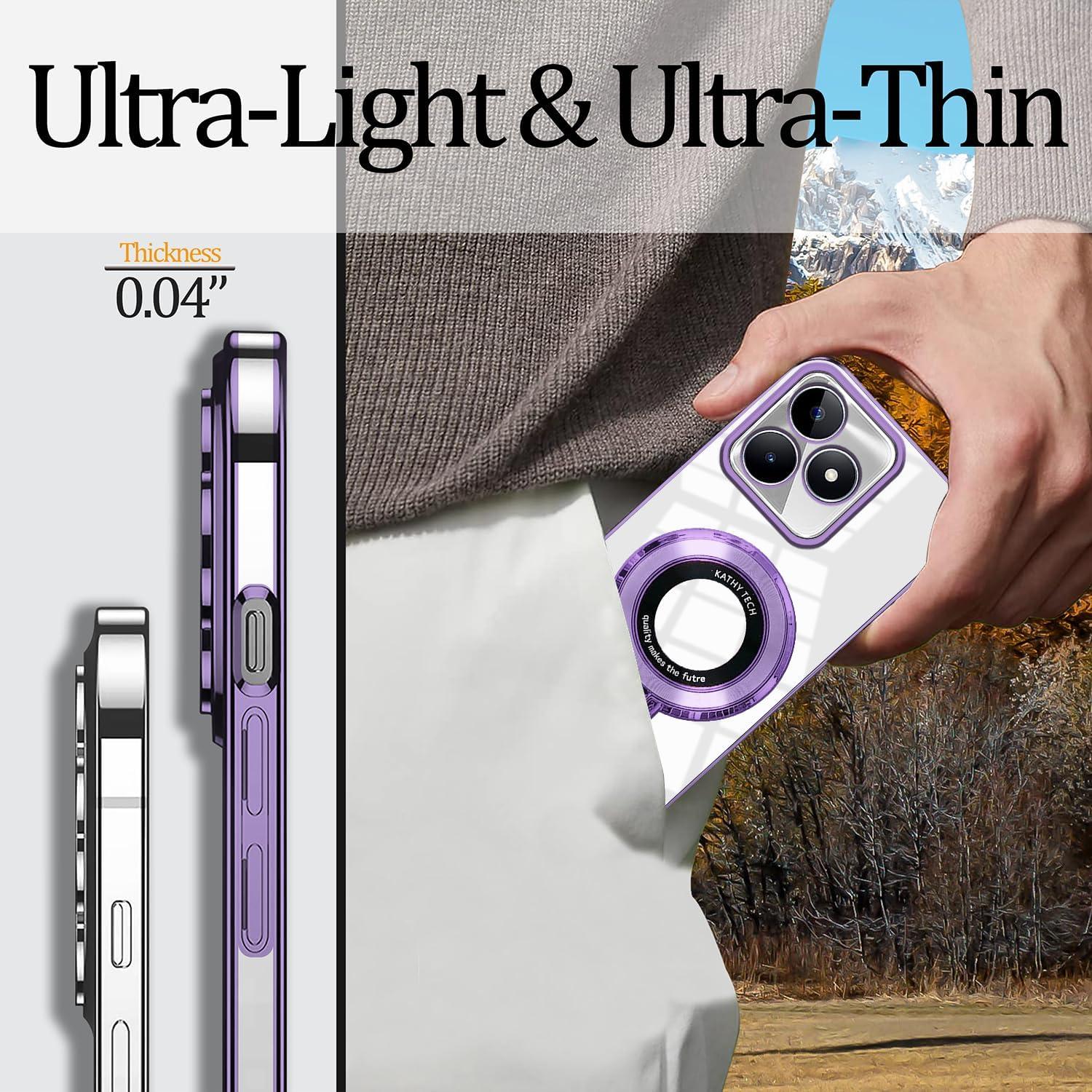 Funda Honor 400 Lite Wousunly Antichoque con Soporte Púrpura