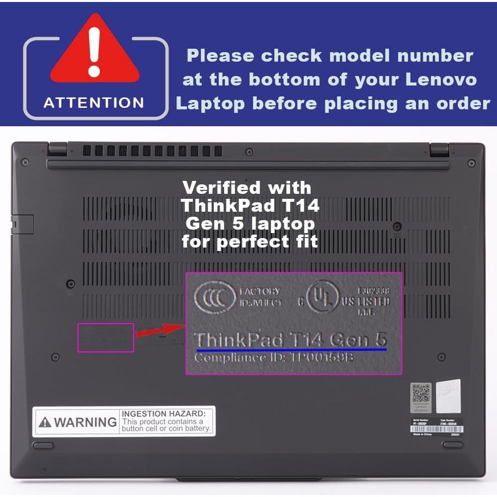 Funda Dura mCover para Lenovo ThinkPad T14 Gen 5/6 14" Rojo