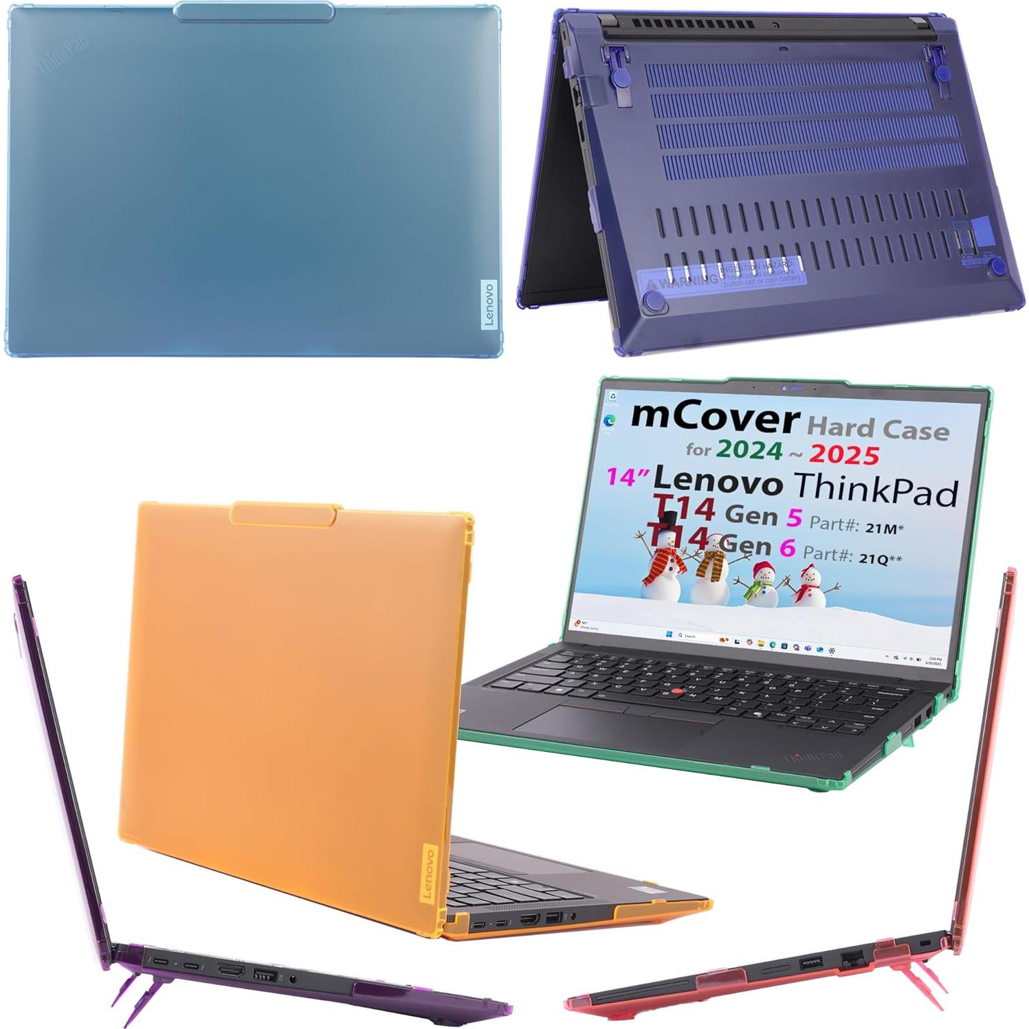 Funda Dura mCover para Lenovo ThinkPad T14 Gen 5/6 14" Rojo