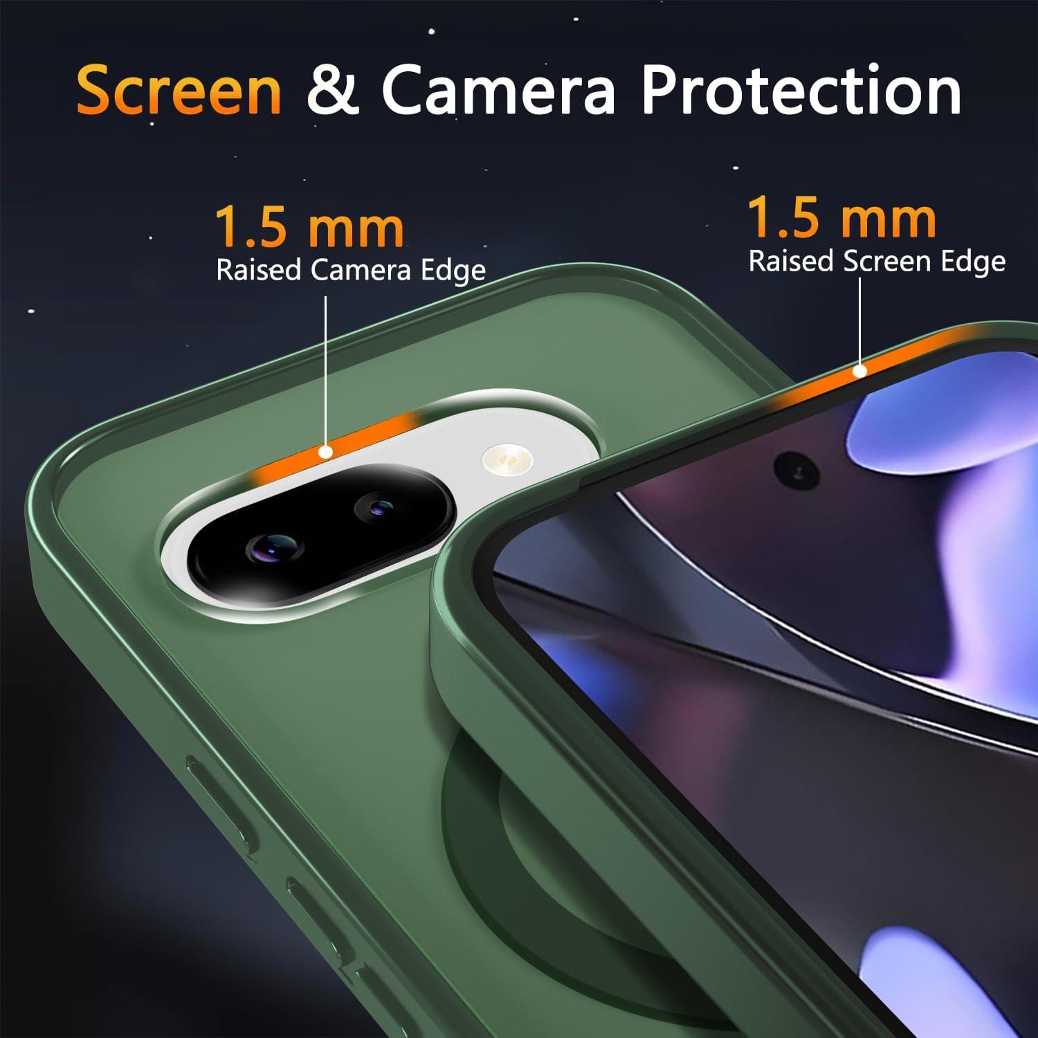 Funda LATVIN para Google Pixel 9a con Protector de Pantalla