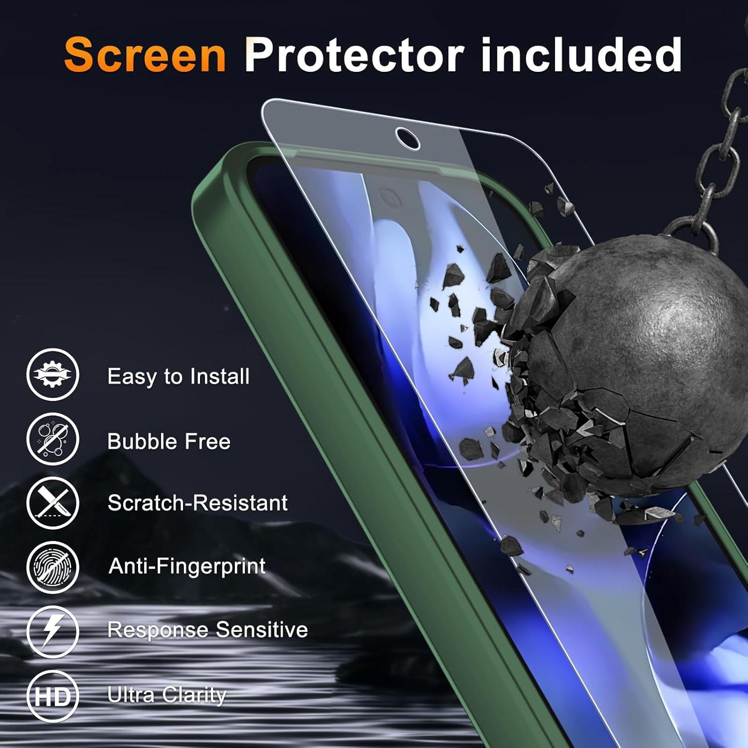 Funda LATVIN para Google Pixel 9a con Protector de Pantalla