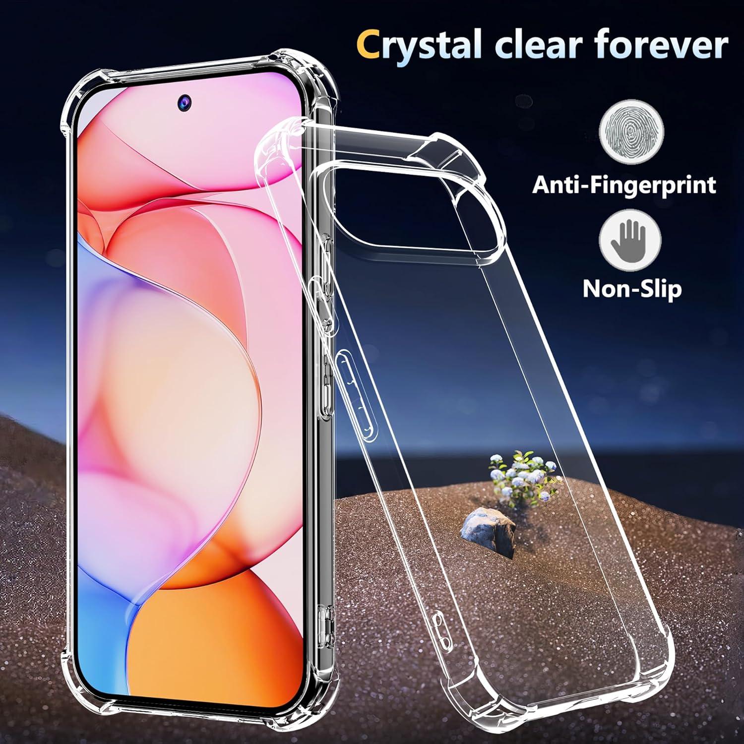 Funda Google Pixel 10/10 Pro TPU Transparente + Protector Vidrio