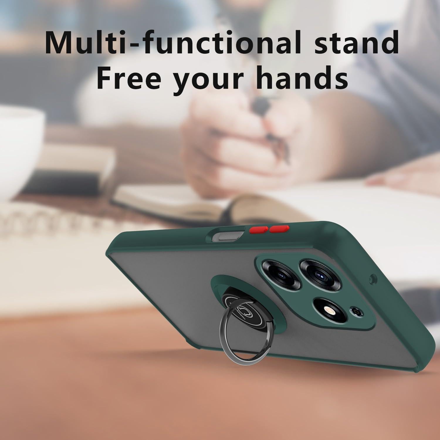 Funda de Silicona TPU Wousunly para Tecno Spark 10 Pro Verde Oscuro