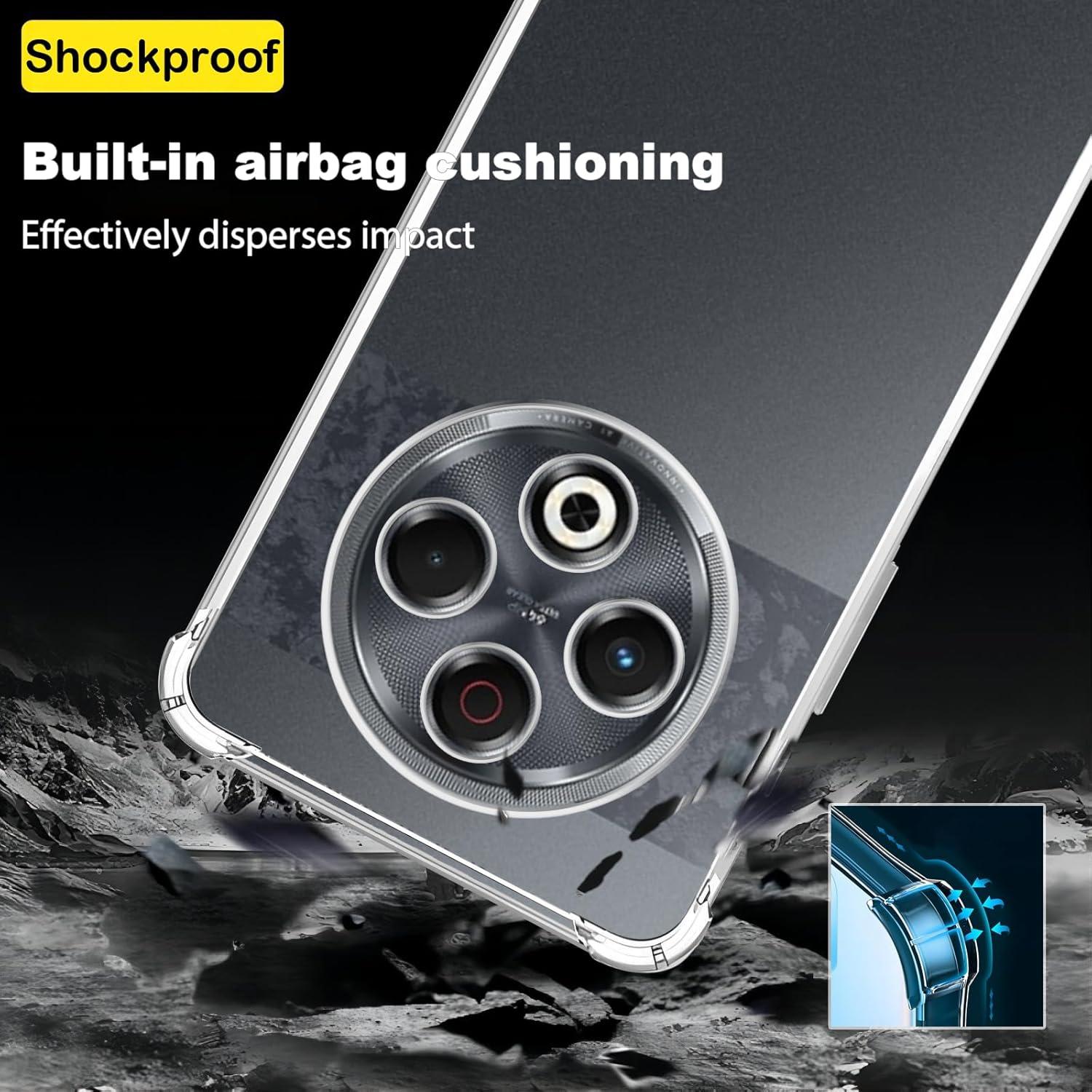 Funda TPU Transparente USTIYA para Tecno Spark 30 - Protección Militar