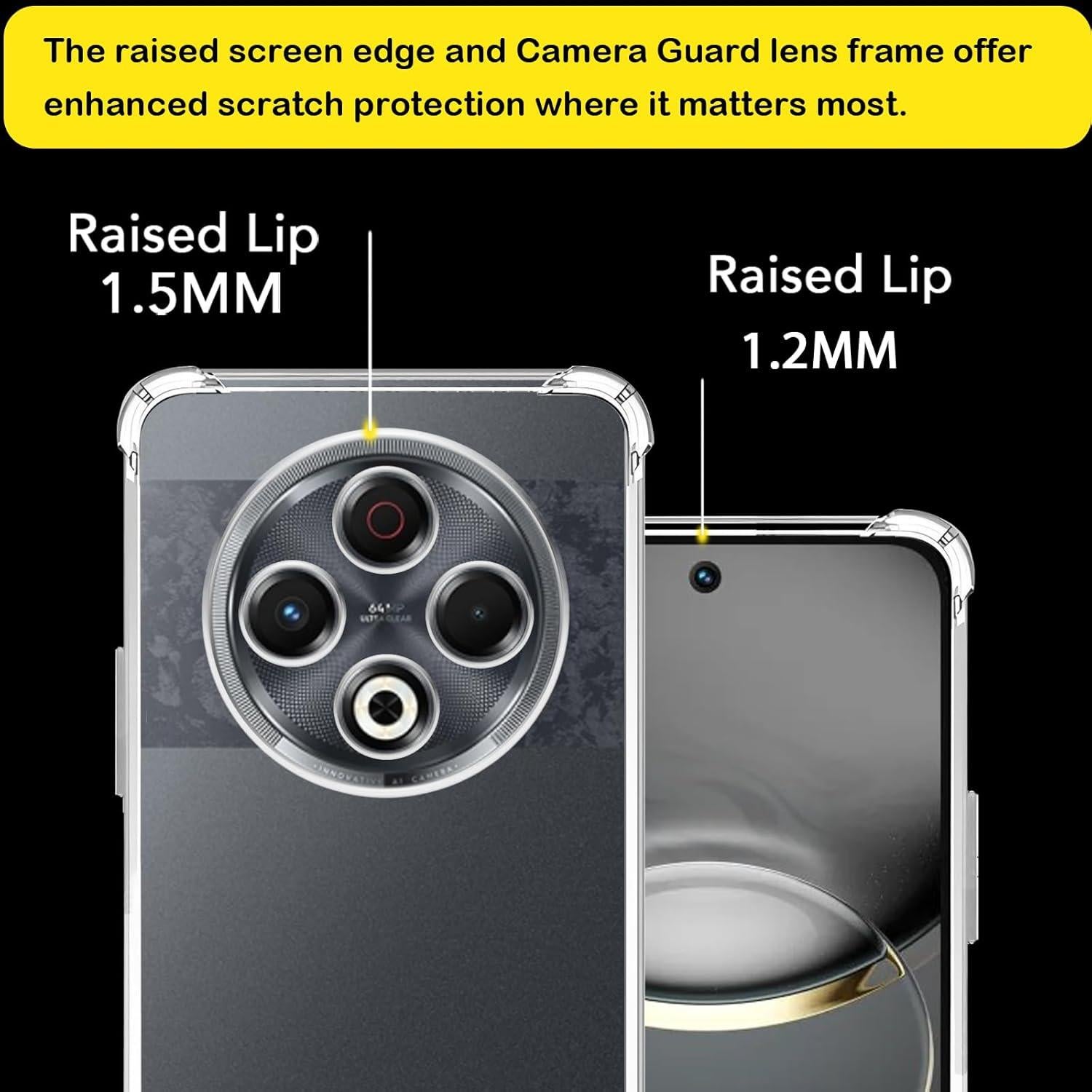 Funda TPU Transparente USTIYA para Tecno Spark 30 - Protección Militar