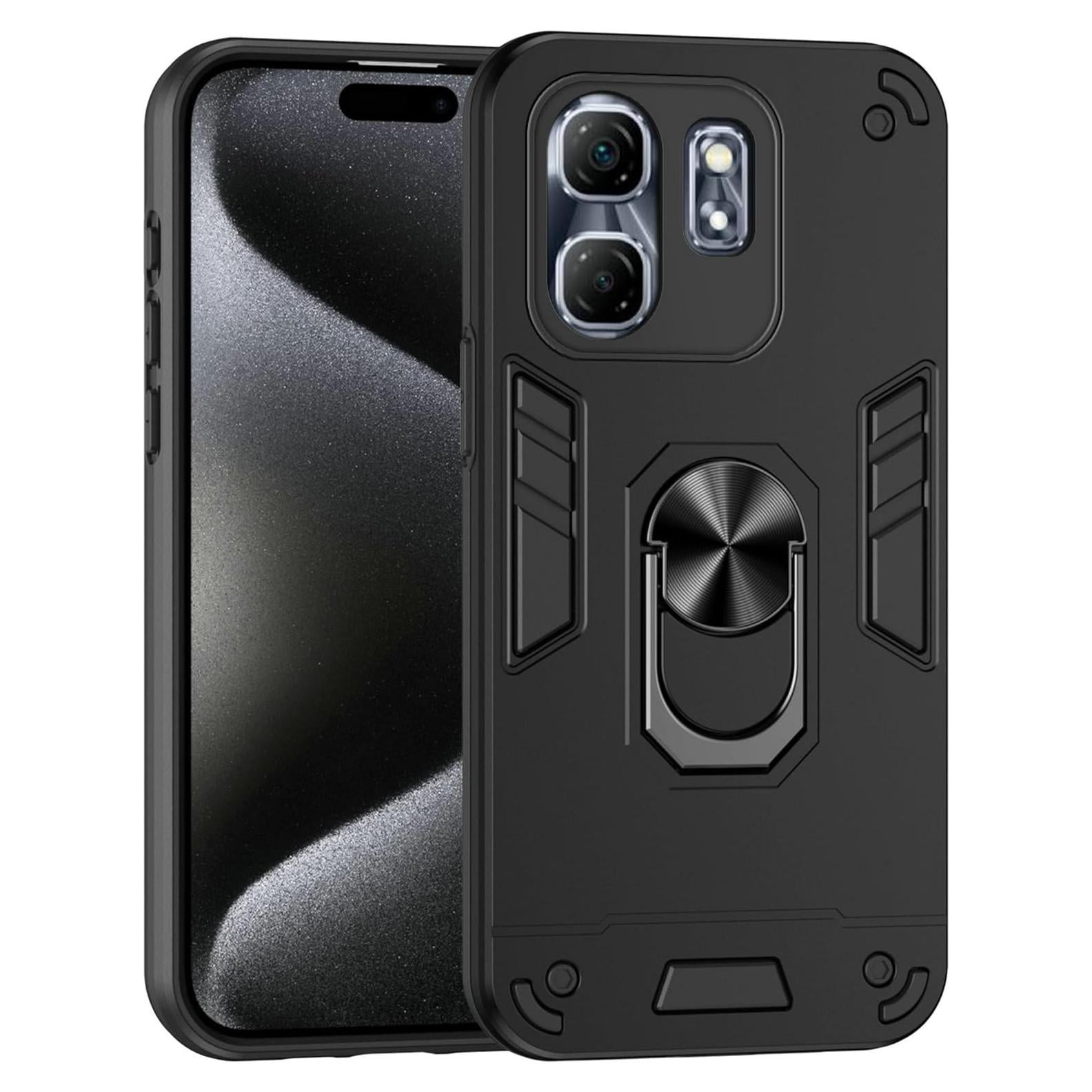 Funda Infinix Hot 50i 4G / Smart 9 HD con Soporte Negro