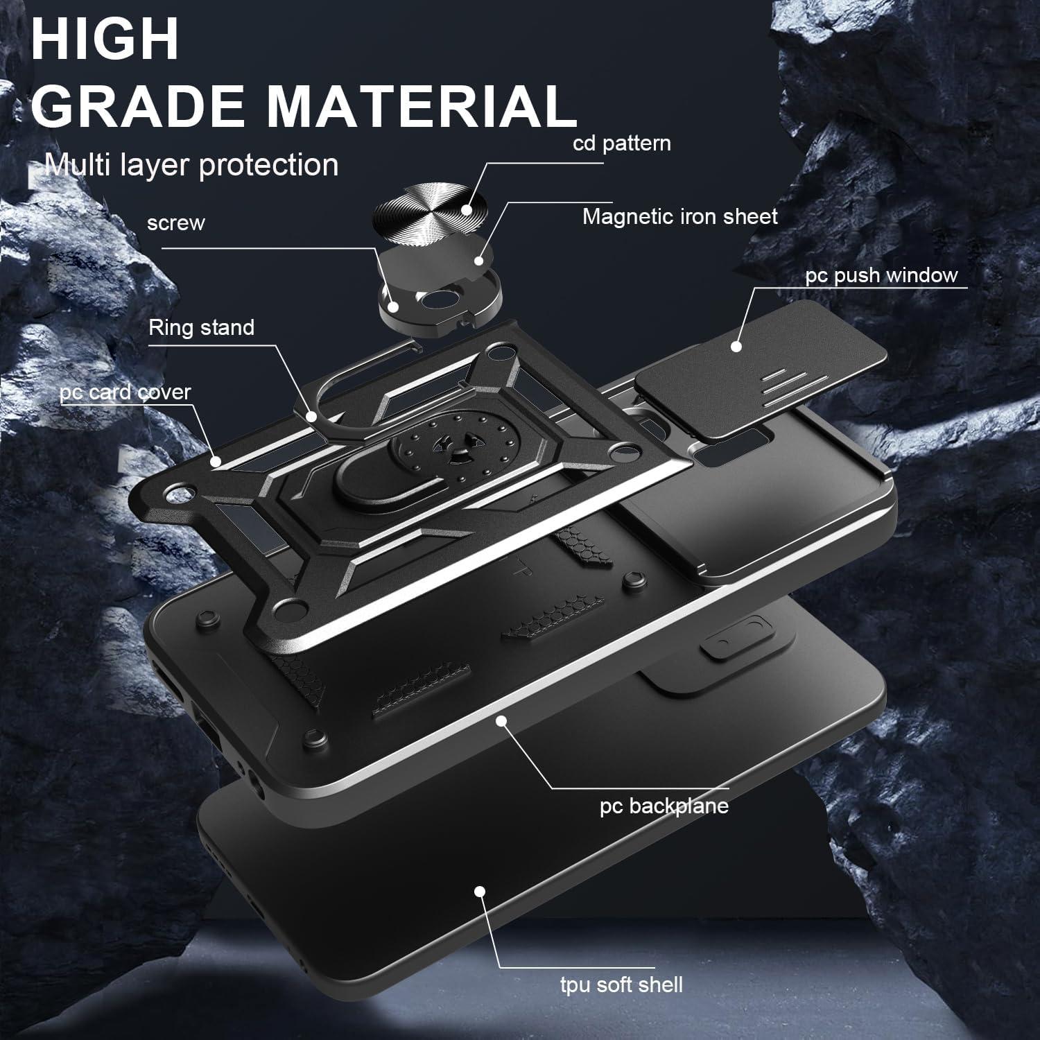 Funda Protectora Kukoufey Rosa para Infinix Smart 9 con Tapa Deslizante