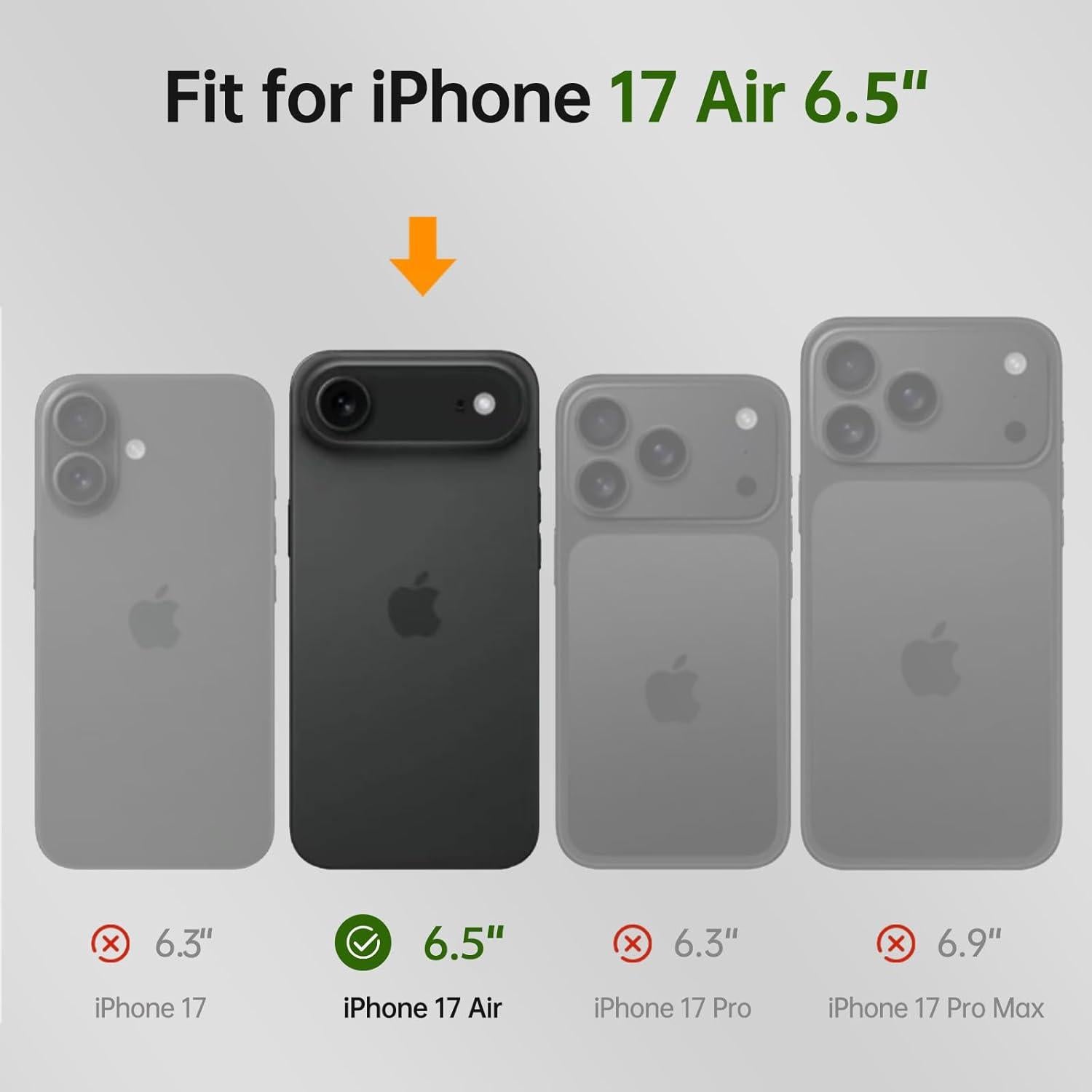 Funda billetera FLIPALM para iPhone 17 Air - Púrpura