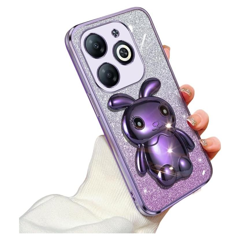 Funda de Silicona TPU Infinix Smart 8/Tecno Spark Go 2024 Púrpura