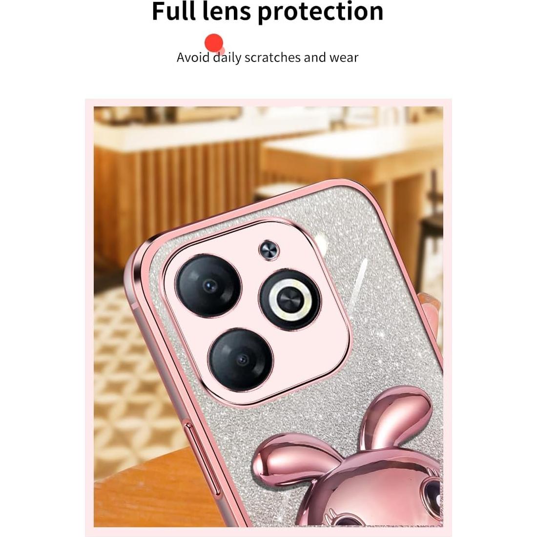 Funda de Silicona TPU Infinix Smart 8/Tecno Spark Go 2024 Púrpura