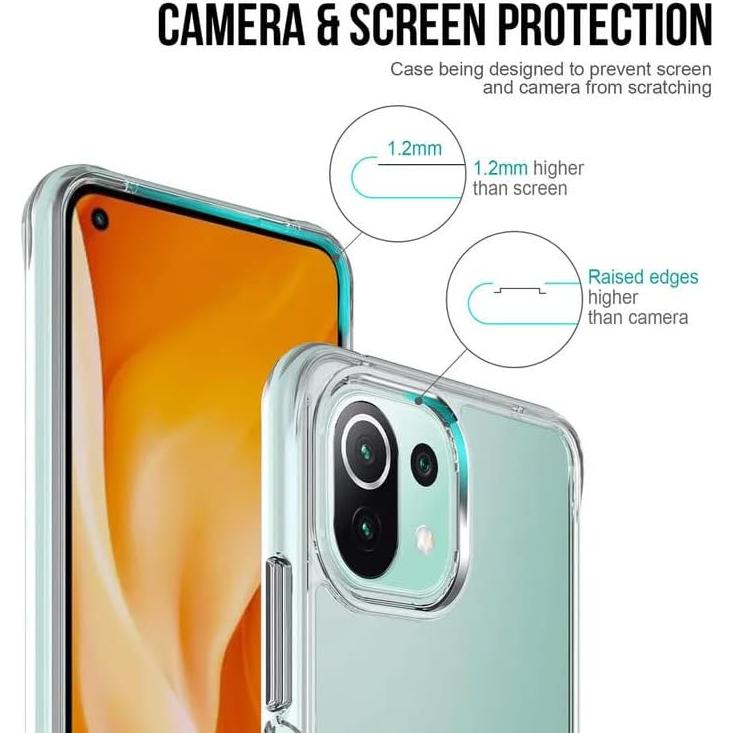 Funda Transparente y Negra + 2 Protectores Vidrio Alcatel 1 2021