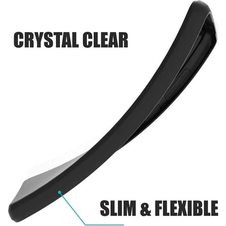 Funda Transparente y Negra + 2 Protectores Vidrio Alcatel 1 2021