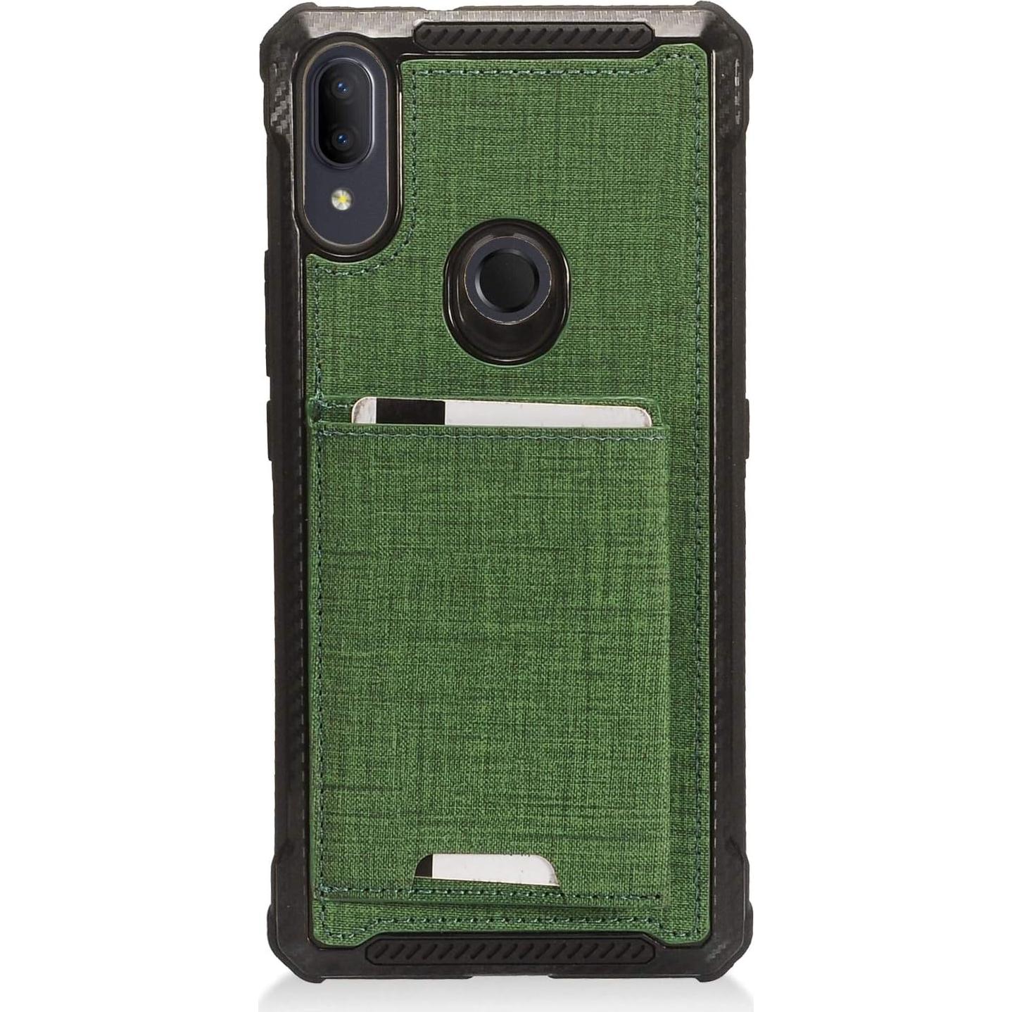 Funda híbrida denim CELZEN para Alcatel 3V 5032W con bolsillo