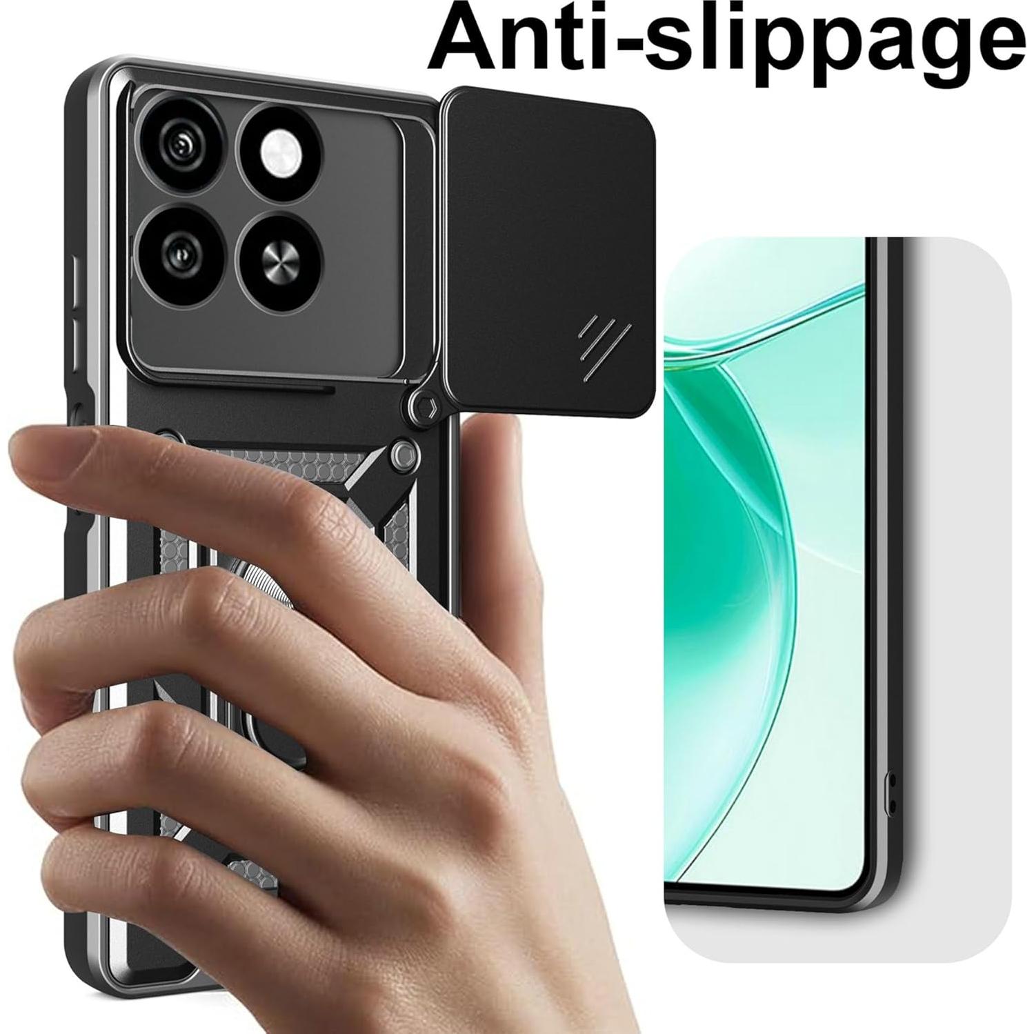 Funda Rosa para ZTE Blade A35/A55 con Protector de Pantalla