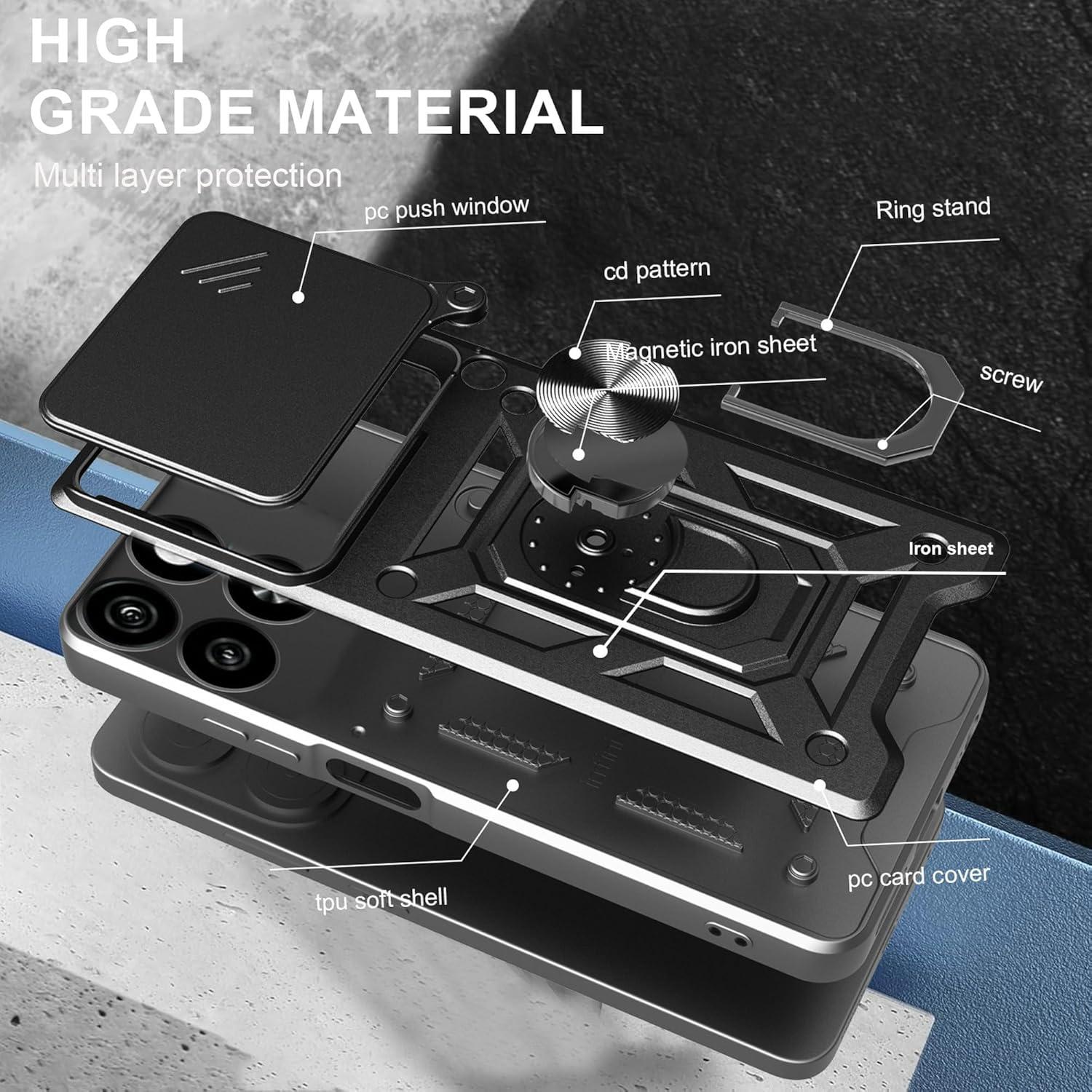 Funda Rosa para ZTE Blade A35/A55 con Protector de Pantalla