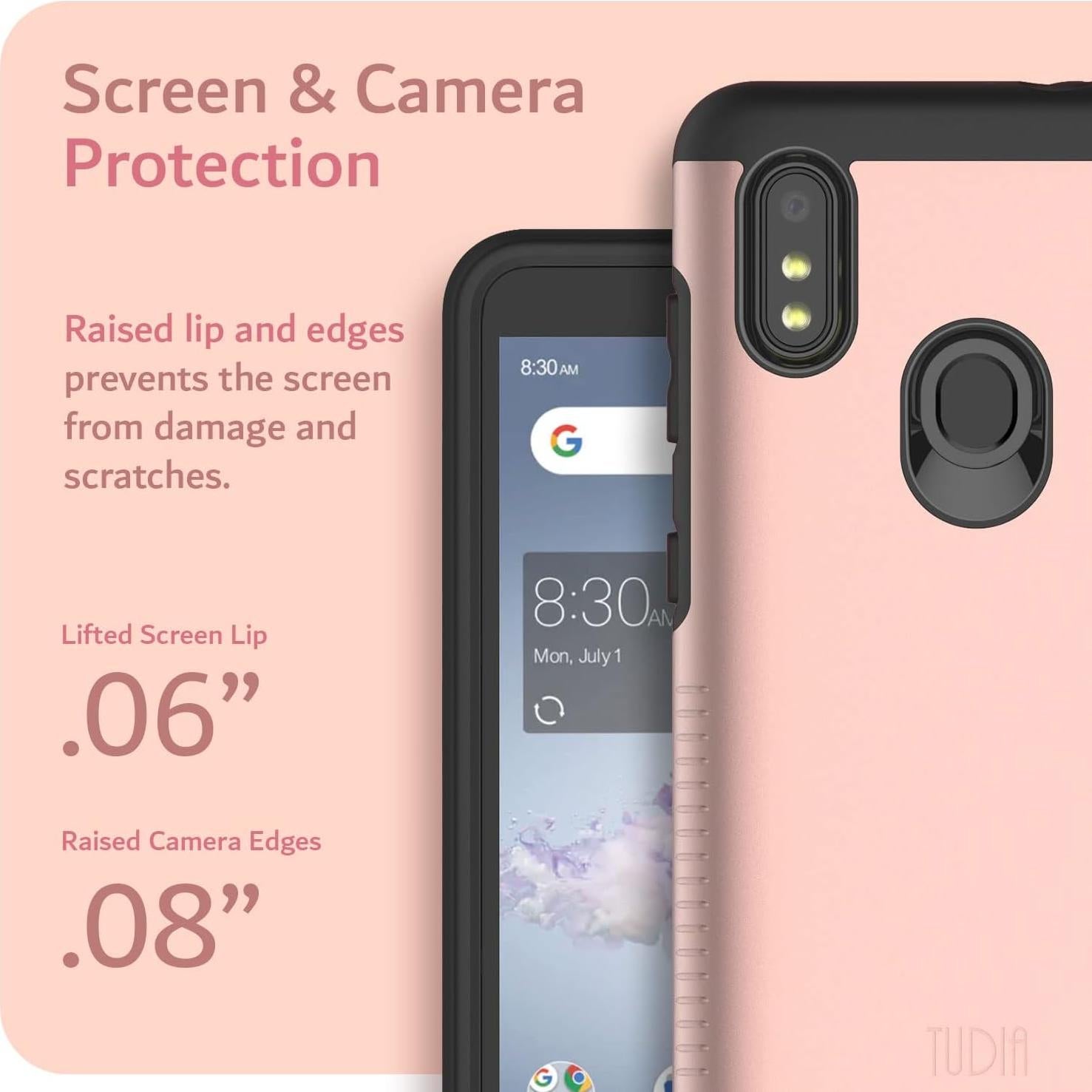 Funda TUDIA DualShield para ZTE Blade A3Prime/A3Y - Oro Rosa