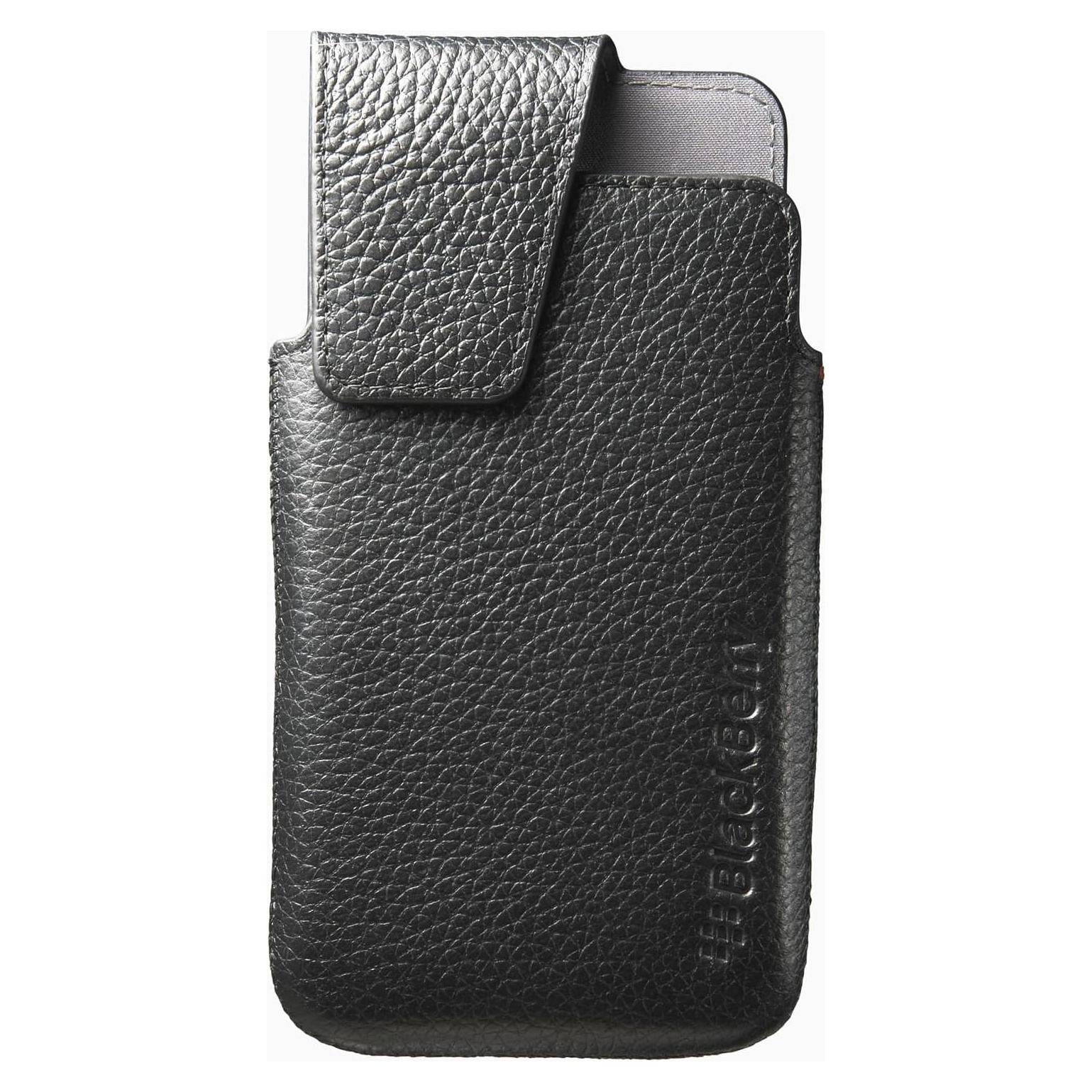 Funda giratoria de cuero BlackBerry Z10 - Negro, 360°