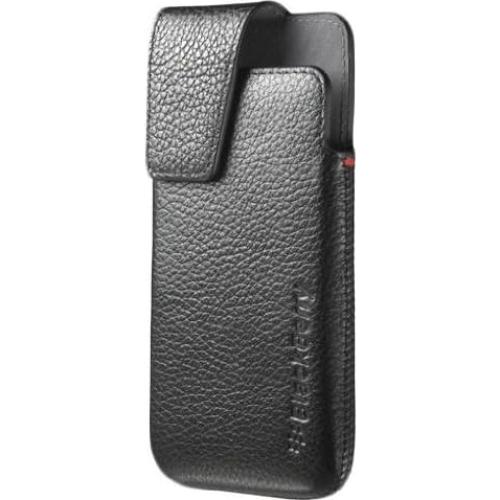 Funda giratoria de cuero BlackBerry Z10 - Negro, 360°