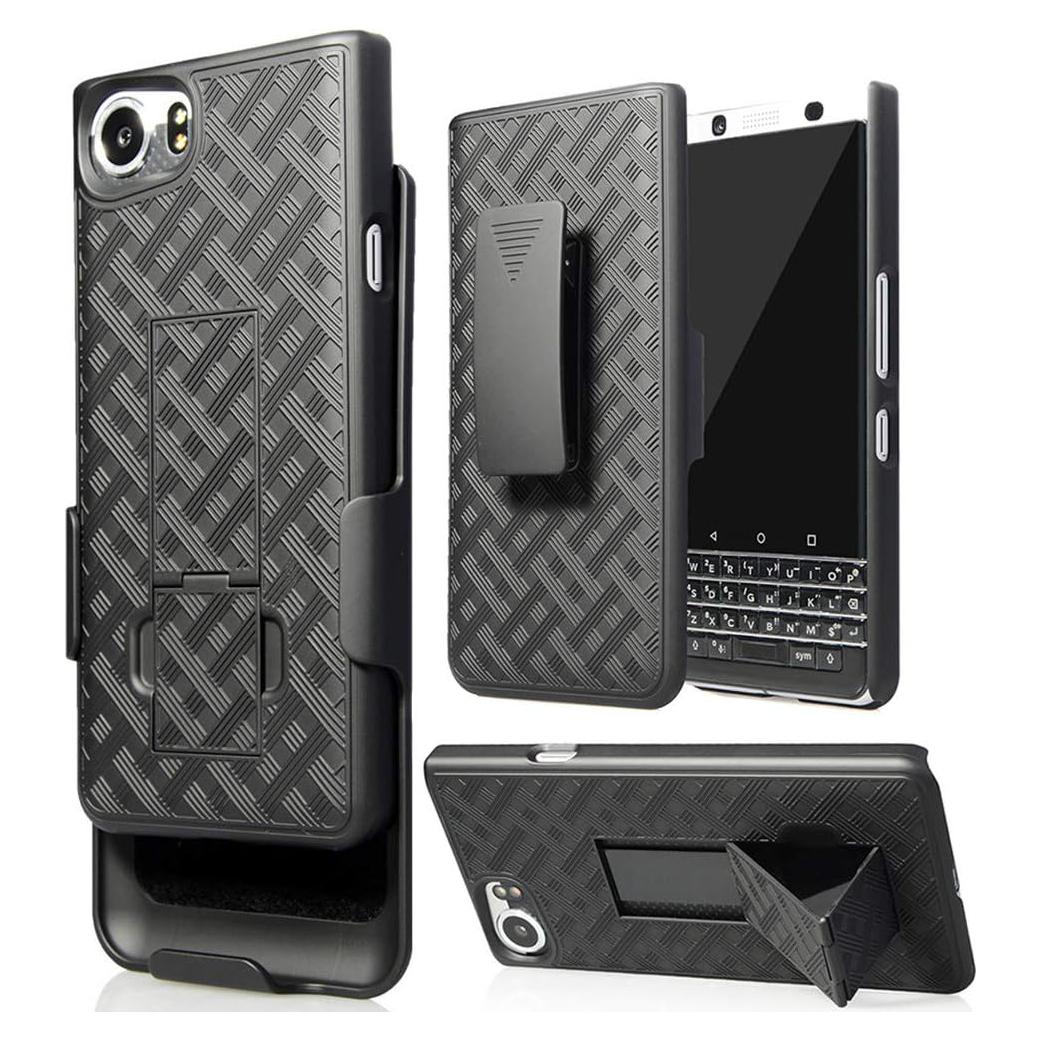 Funda con Clip y Soporte Kickstand Nakedcellphone para BlackBerry KEYone