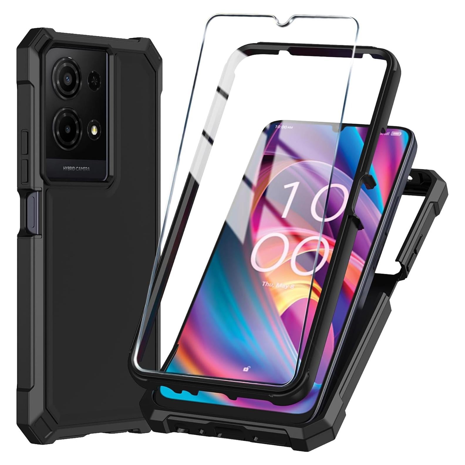 Funda para TCL K32/K33 5G 2025 con protector de pantalla