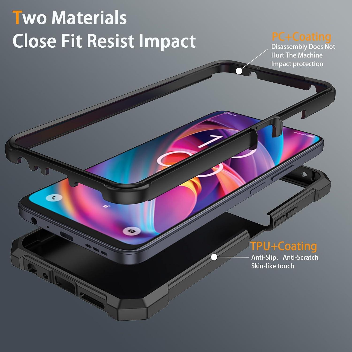 Funda para TCL K32/K33 5G 2025 con protector de pantalla