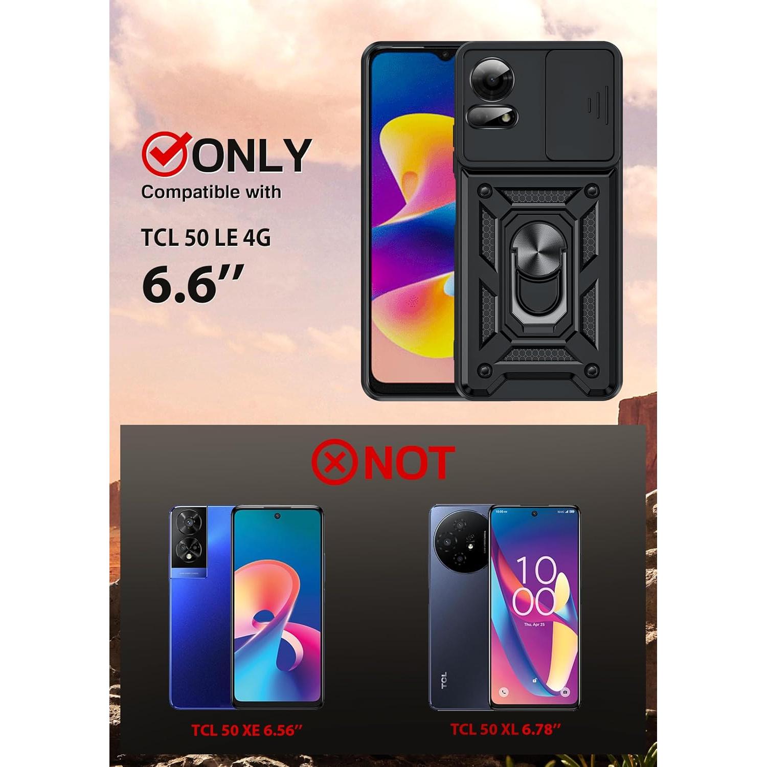 Funda LeYi para TCL 50 LE 4G con Protector de Pantalla 9H