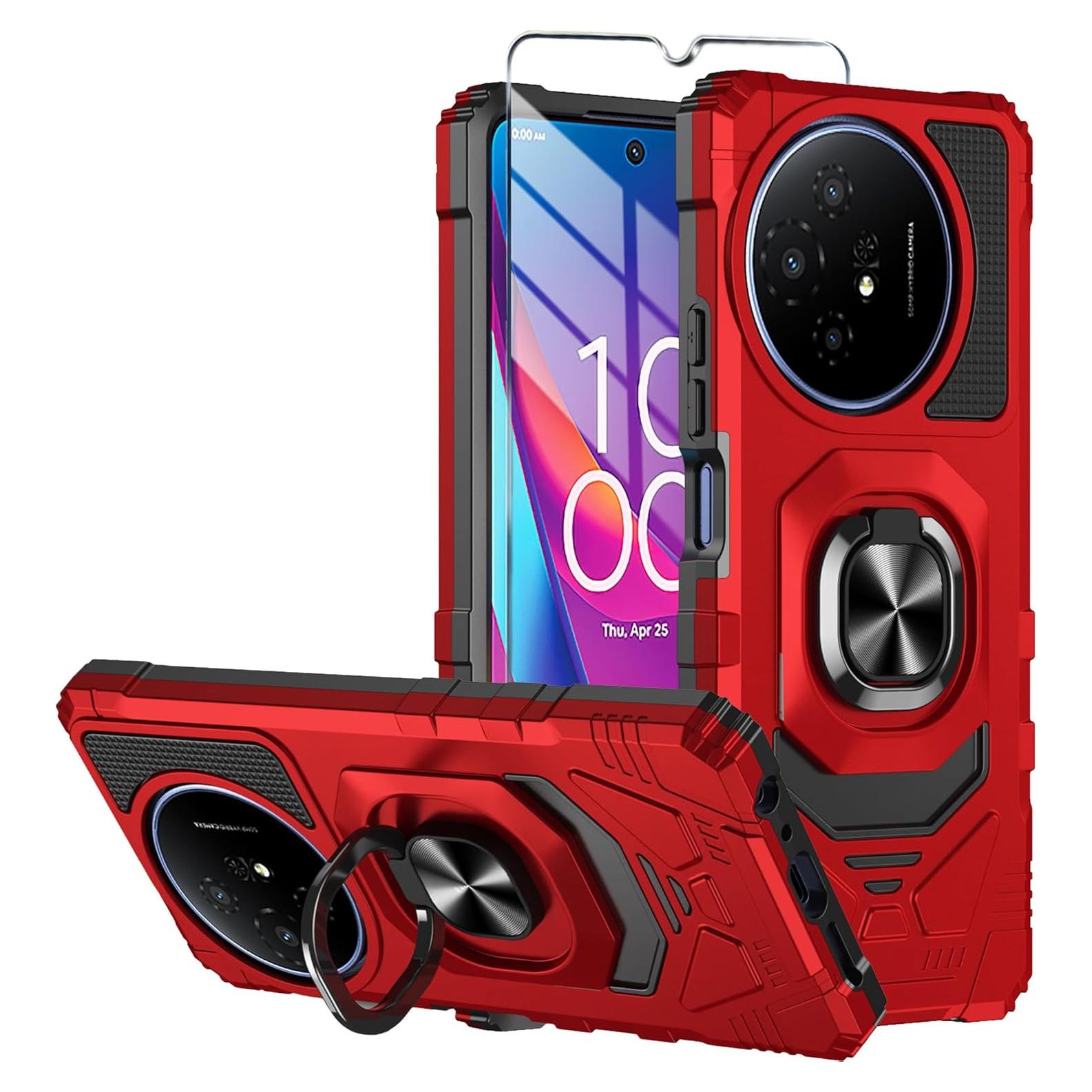 Funda TCL 50 XL 5G con Protector de Pantalla Vidrio Templado