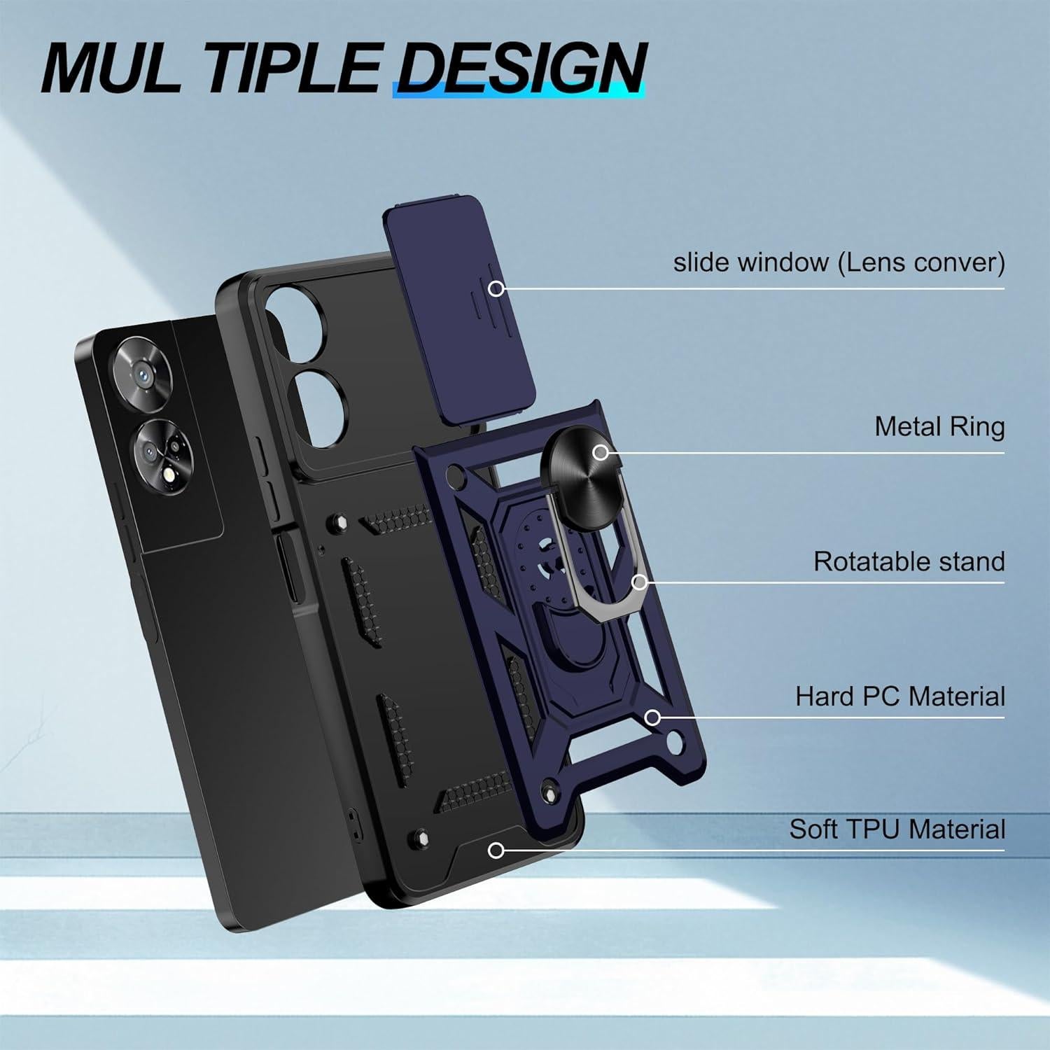 Funda TCL 50 XE 5G Pilaru con Soporte y Protectores de Pantalla