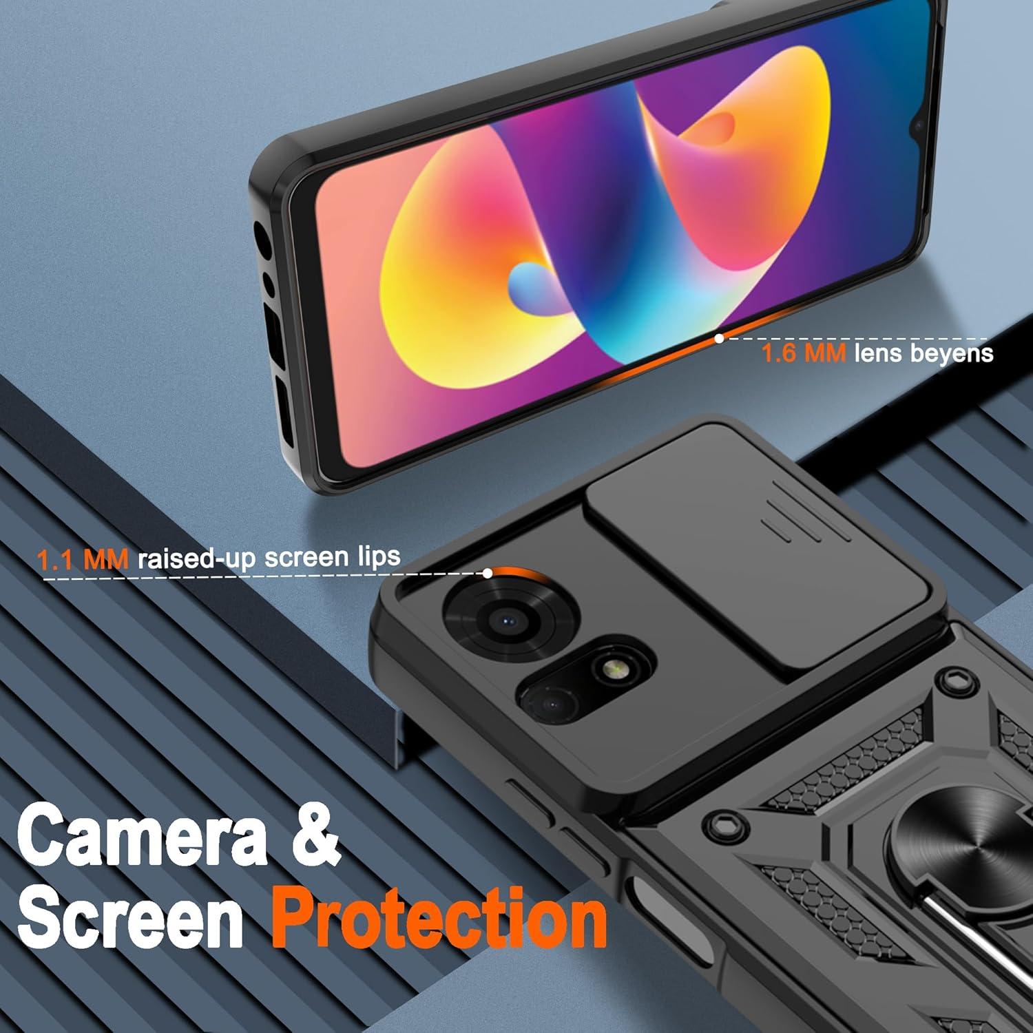 Funda Protectora ATUMP para TCL 50 LE con Soporte y Protector