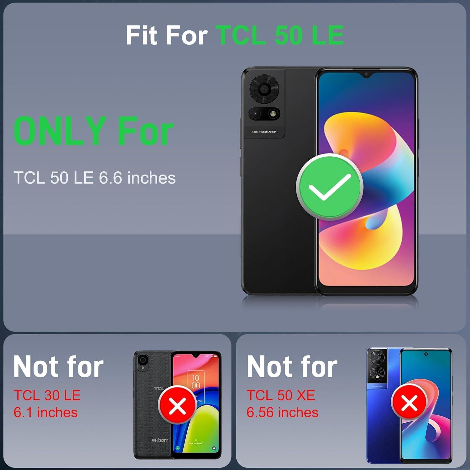 Funda Protectora ATUMP para TCL 50 LE con Soporte y Protector