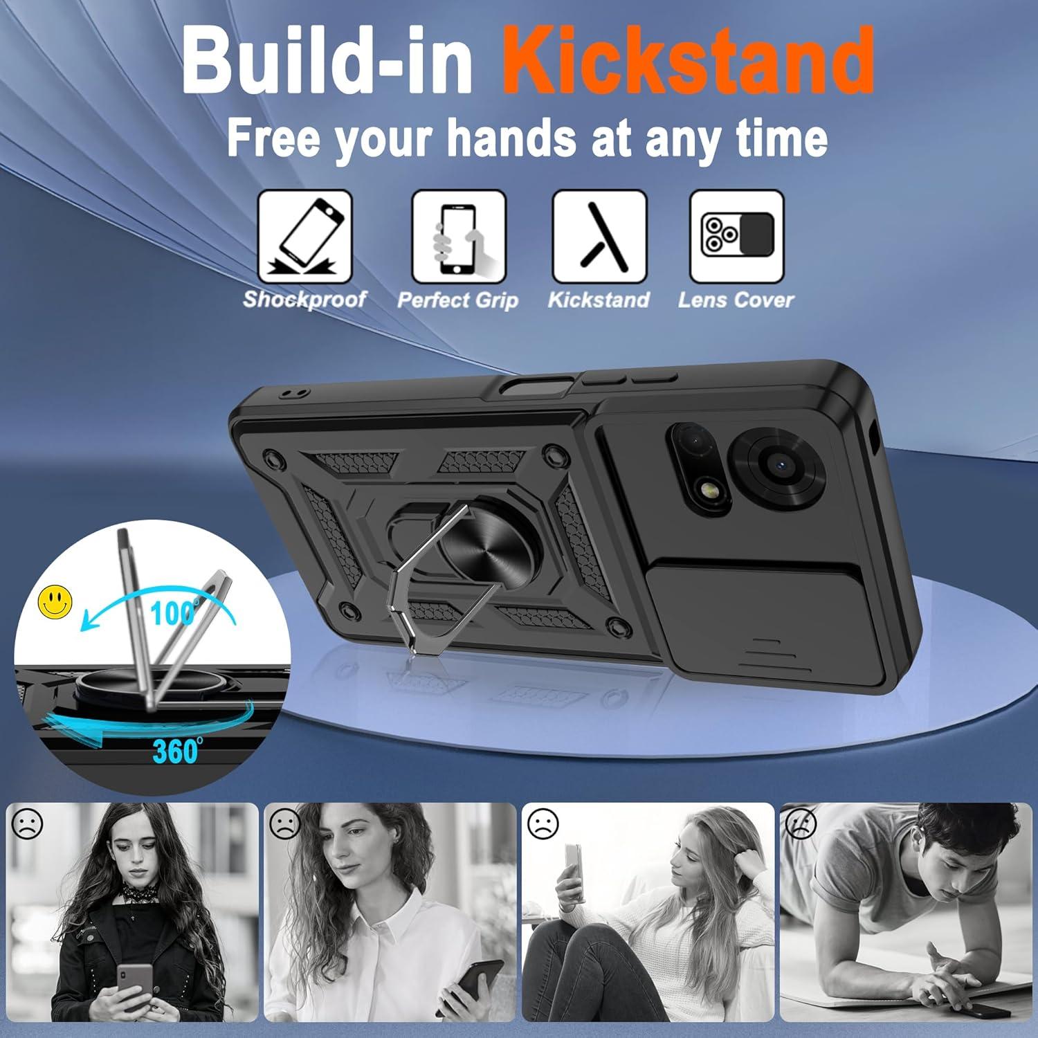 Funda Protectora ATUMP para TCL 50 LE con Soporte y Protector