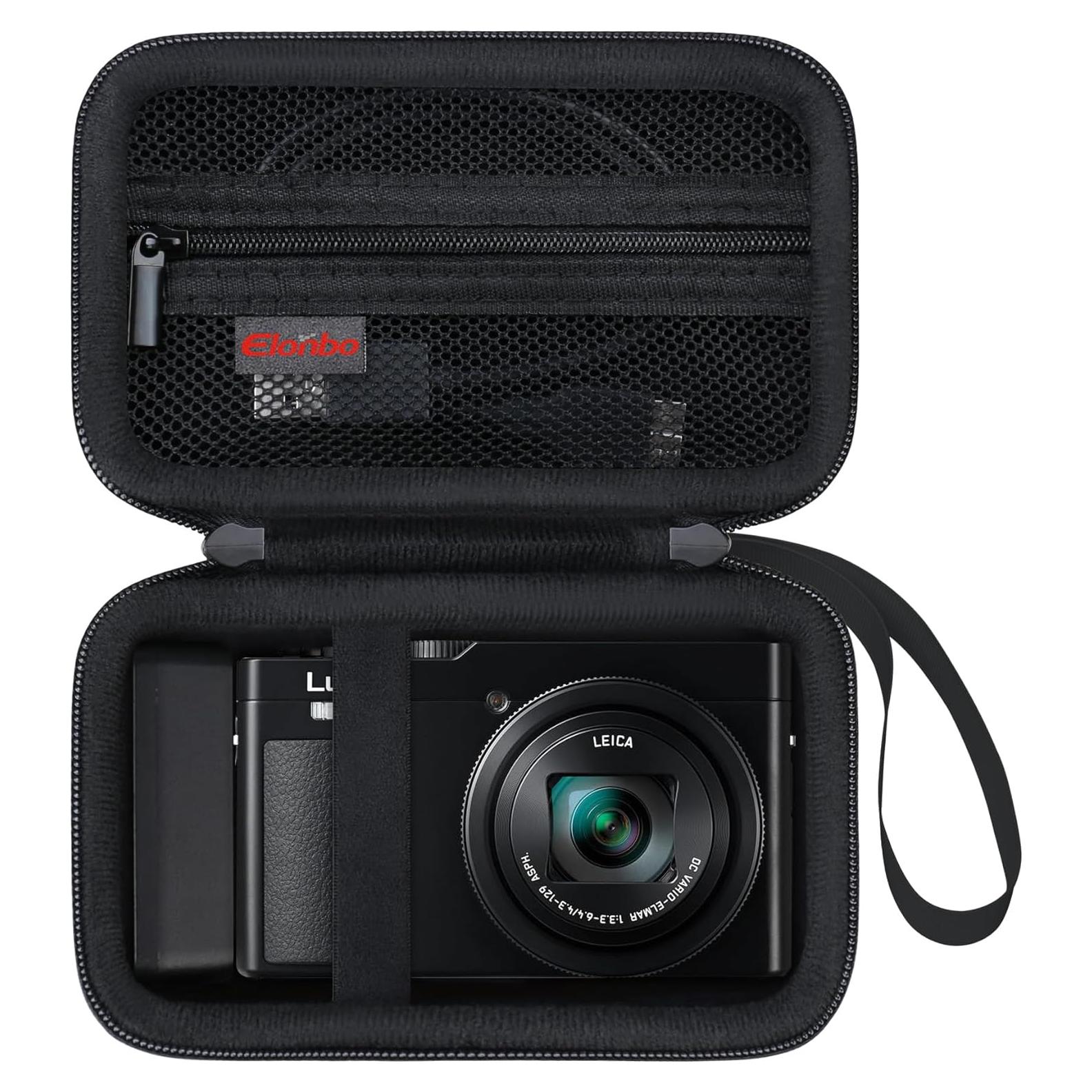 Funda de Transporte Elonbo para Cámara Panasonic LUMIX ZS99 Negra