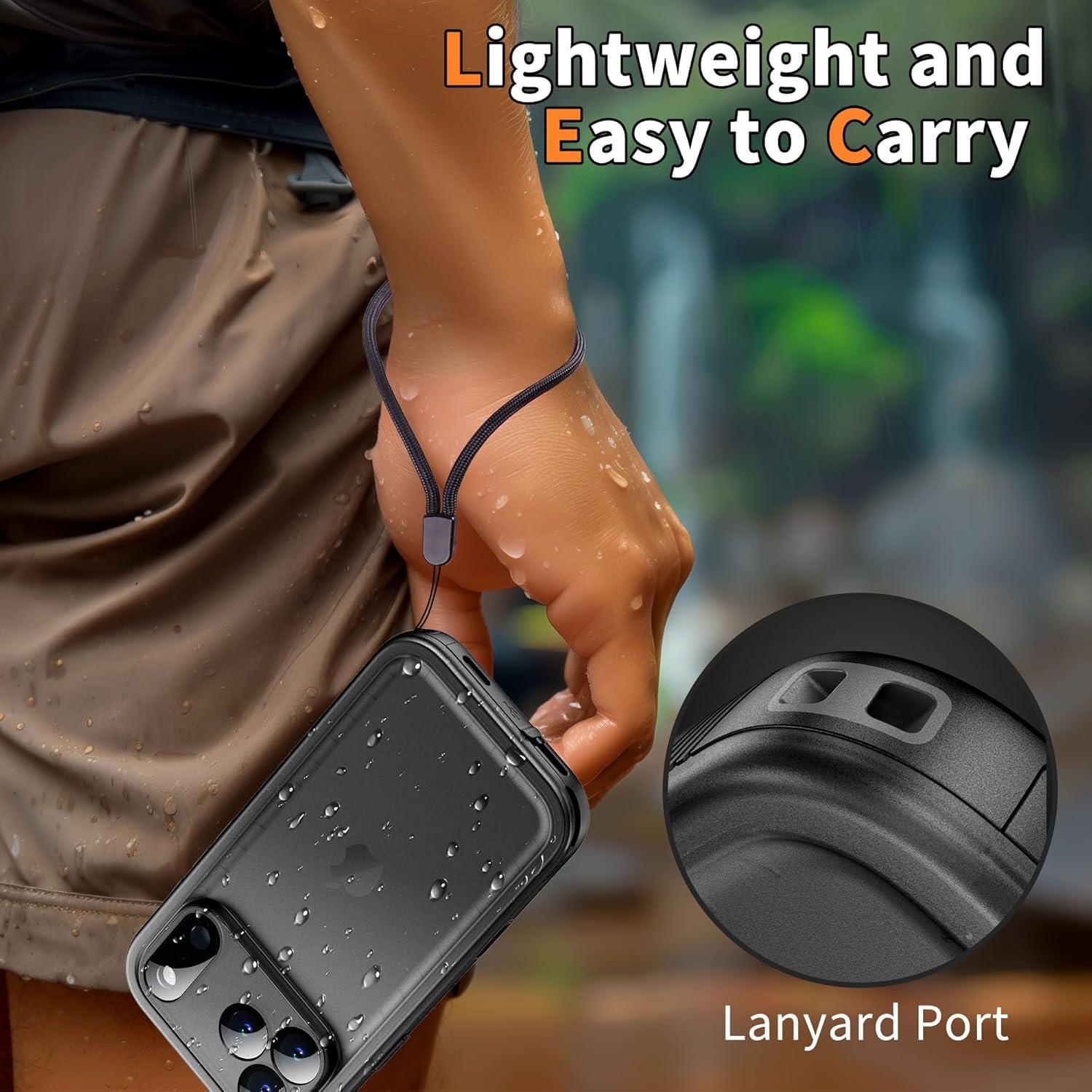 Funda Protectora IP68 Cozycase para iPhone 17 Pro Negra