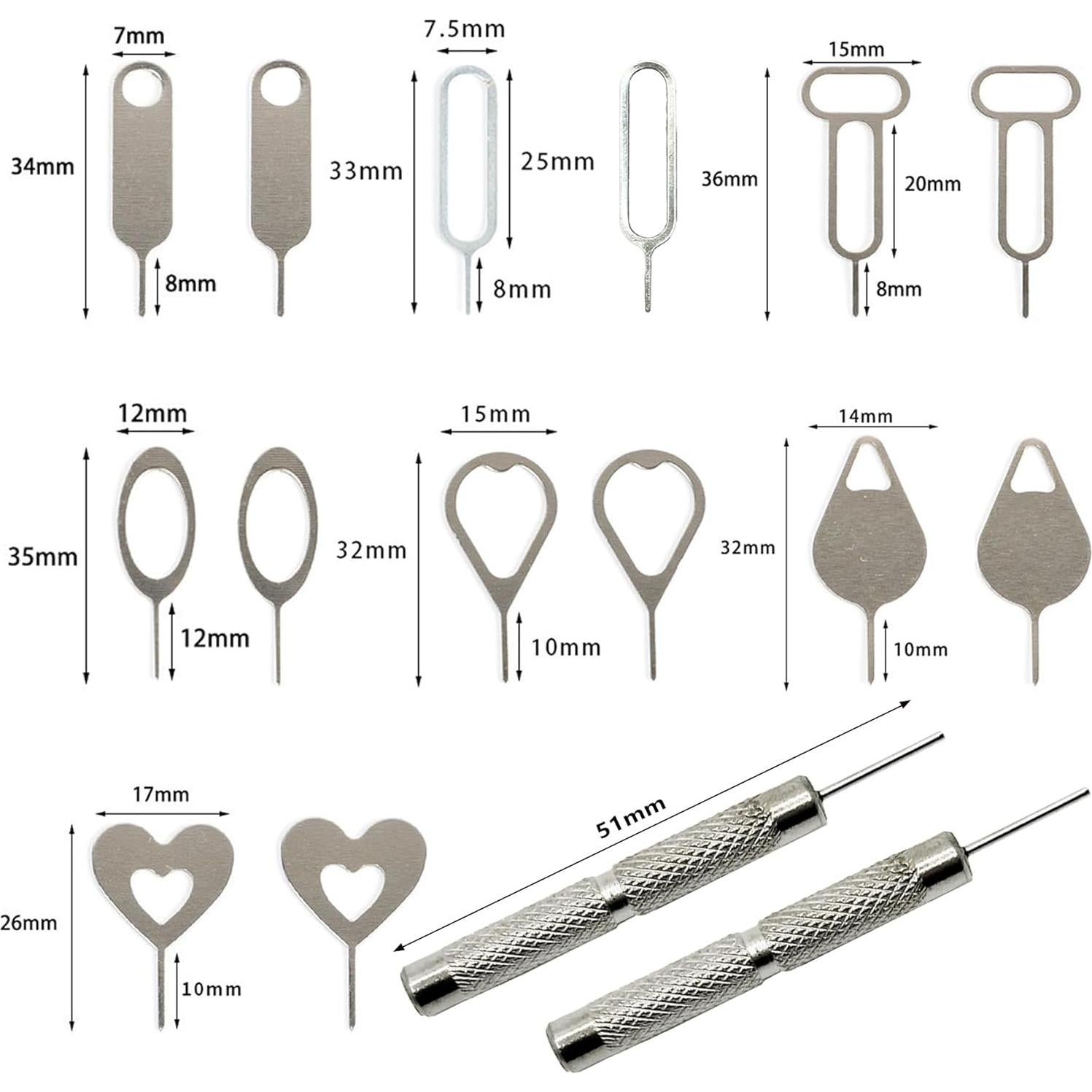 Kit de Herramientas para Extracción de Tarjetas SIM Tnkcter 16 Pcs