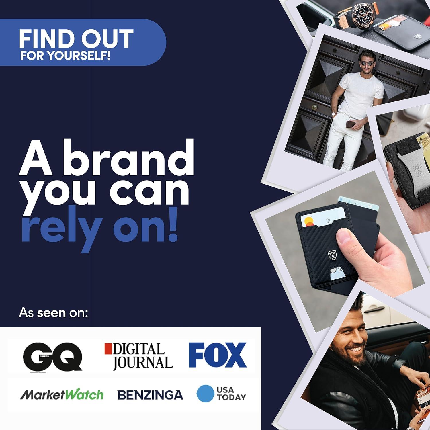 Cartera Slim Travando SLYDE Aluminio RFID para Hombres - Negro