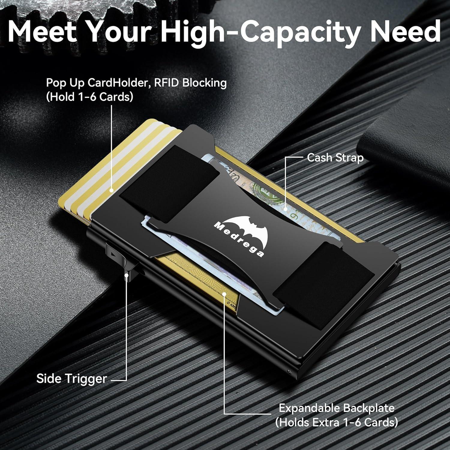 Billetera Inteligente Slim Minimalista Z038-smart Negra