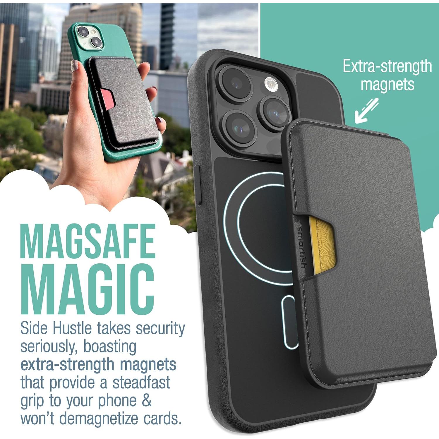 Billetera Magnética Smartish Trabajo Secundario para iPhone