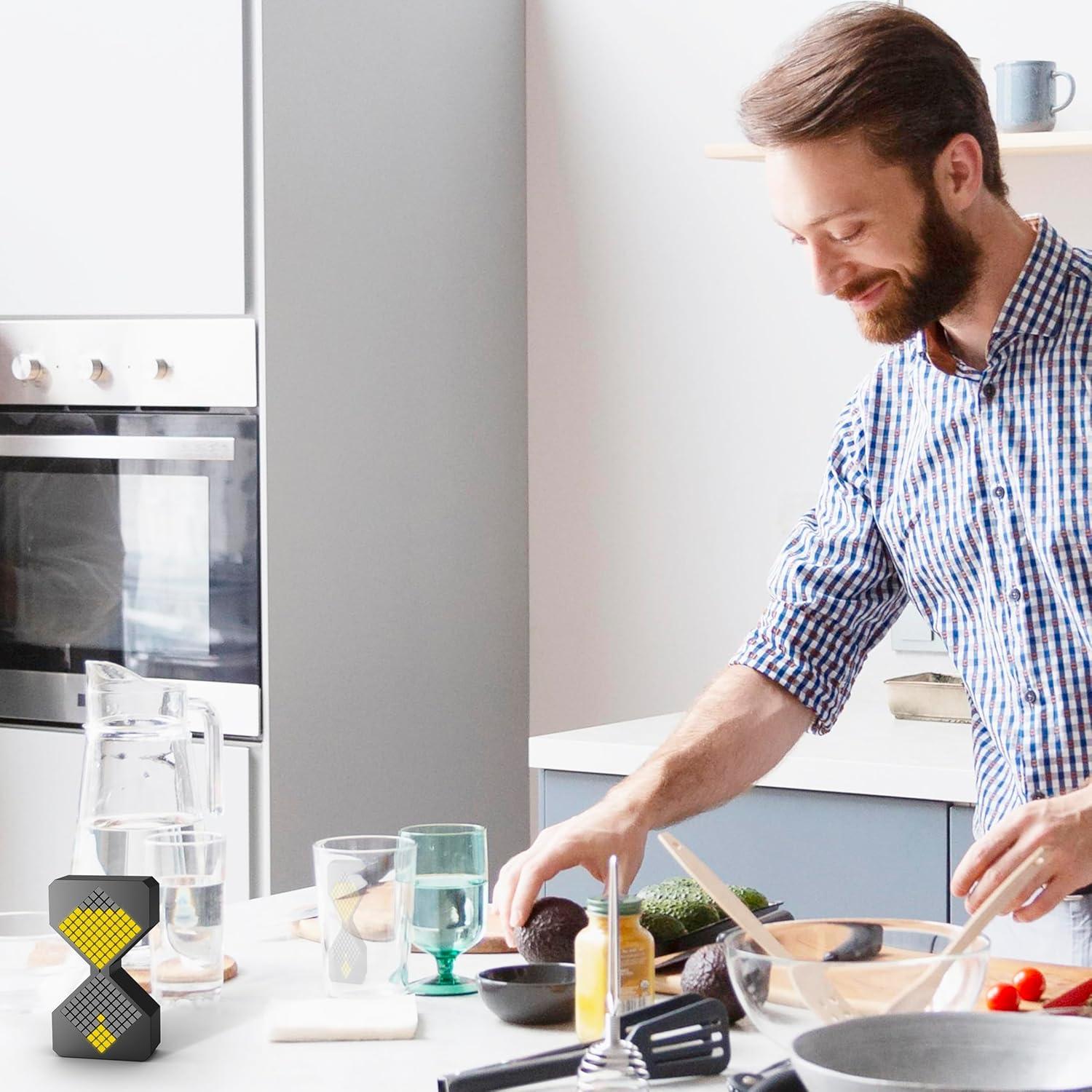 Temporizador Electrónico LED FJHEPERPOO 1-30 Minutos Negro