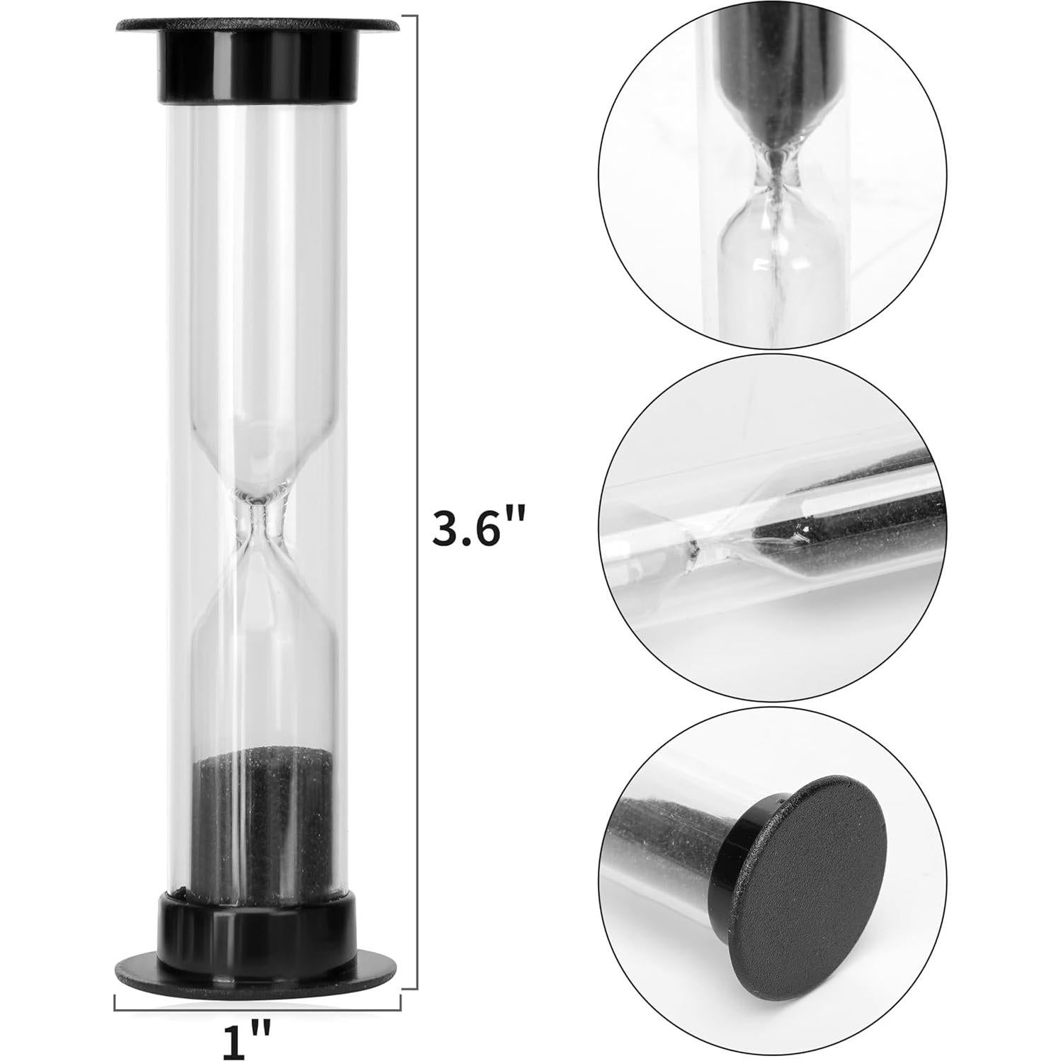 Temporizadores de Arena PROLOSO 40 Pcs 1 Minuto Negro