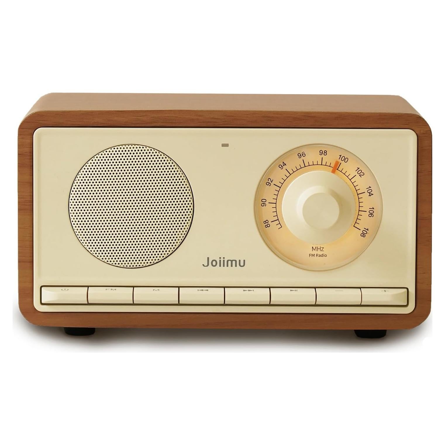 Altavoz Bluetooth Retro Radio FM 10W Batería 2600mAh Amarillo