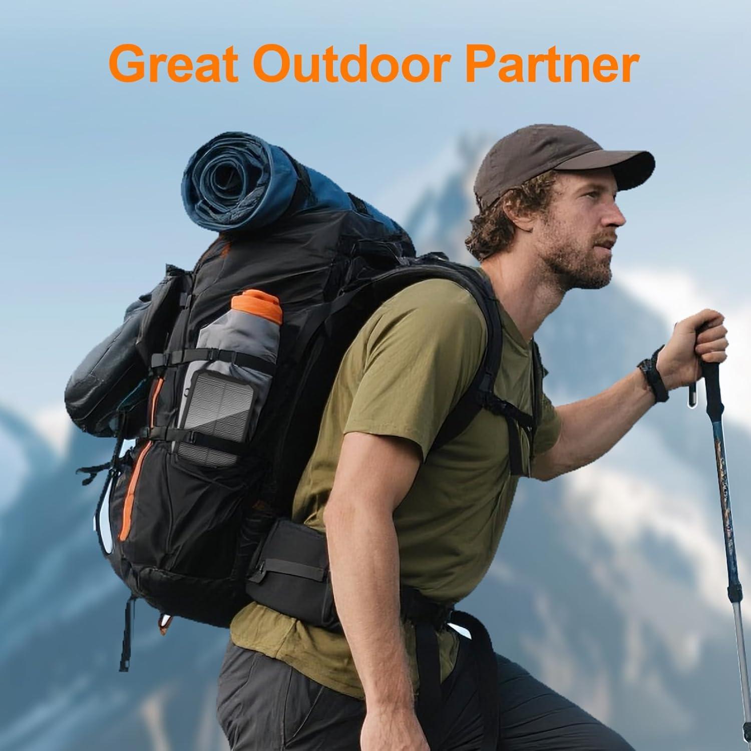 Banco de Energía Solar 20000mAh Luvknit Cargador Inalámbrico