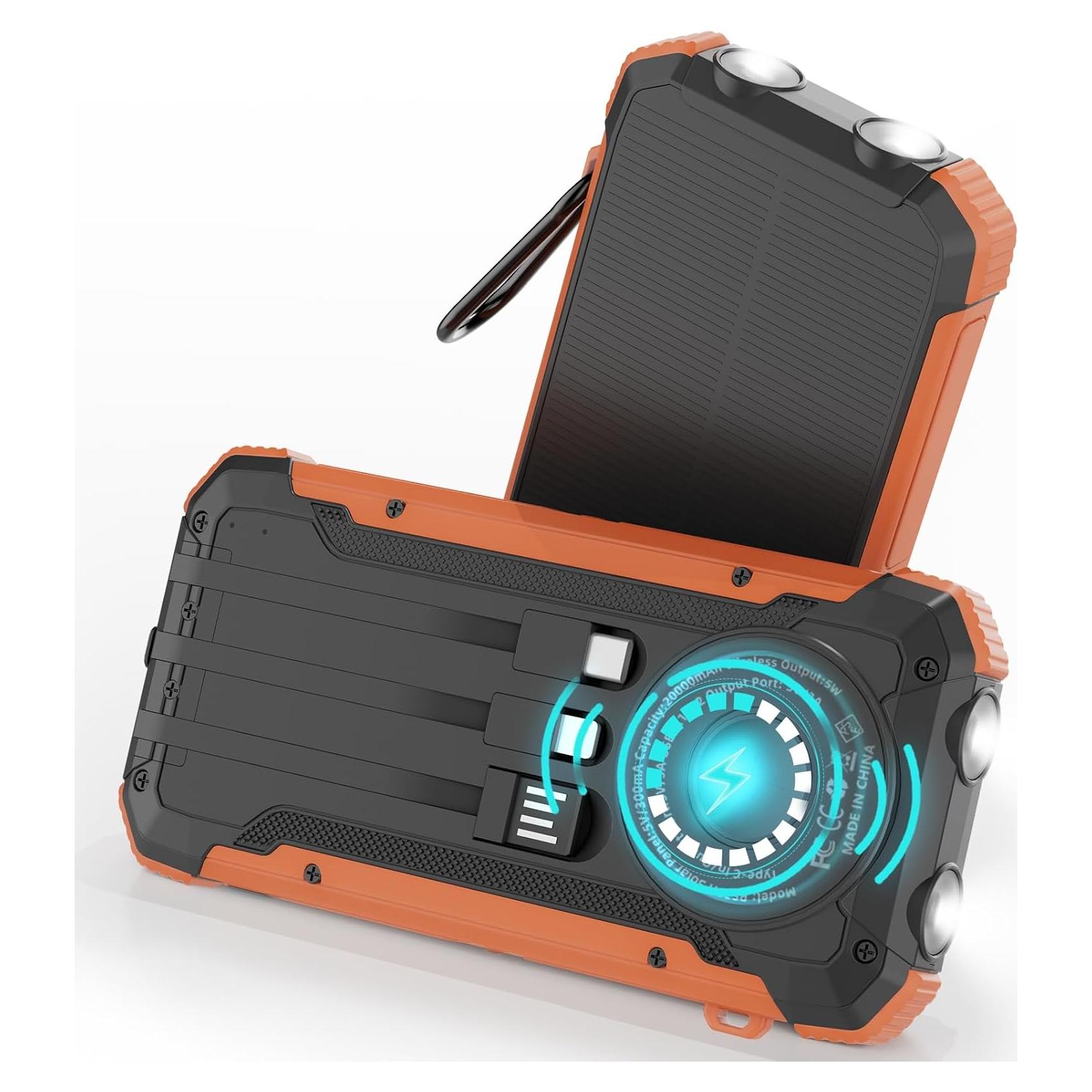 Cargador Solar Power Bank ERRBBIC 20000mAh Inalámbrico 15W