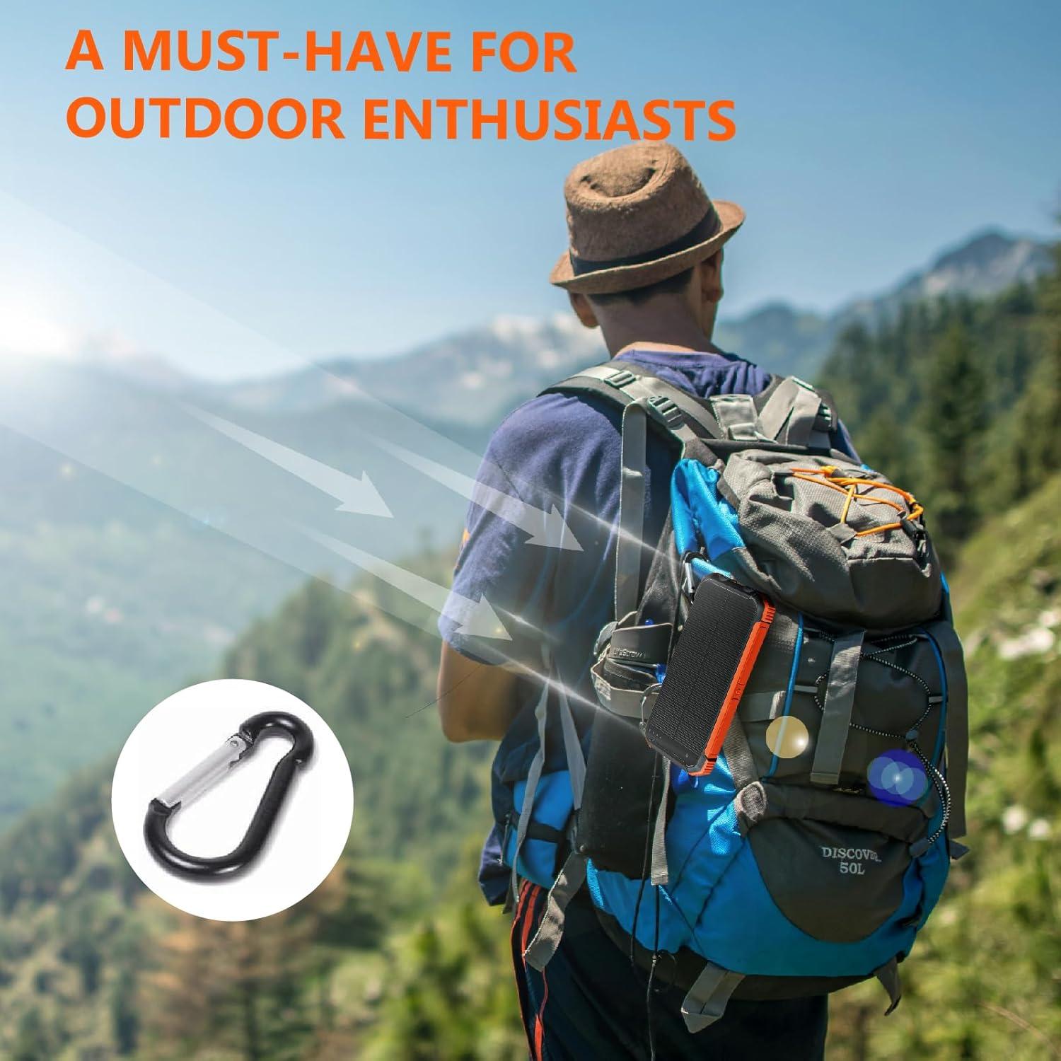 Cargador Solar Power Bank ERRBBIC 20000mAh Inalámbrico 15W