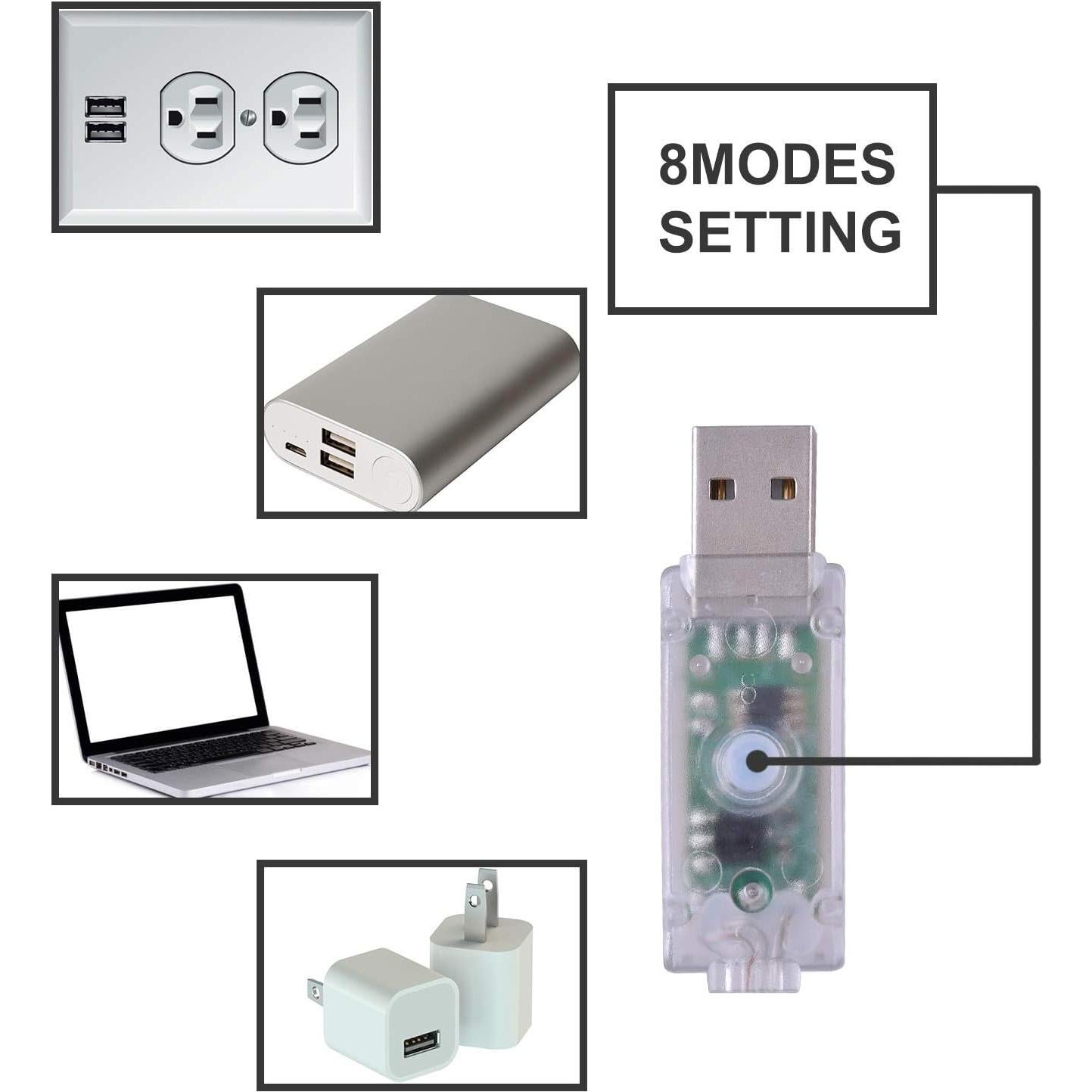 Luces de Cortina LED K-16 con Control Remoto - 16 Colores