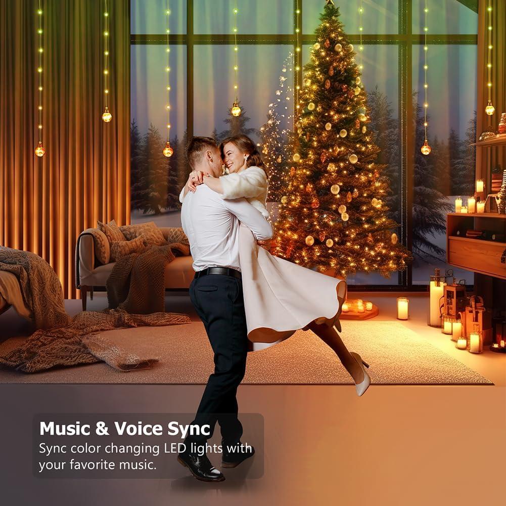 Luces de Cortina LED KepStars 3.0m x 1.0m RGB Control Remoto