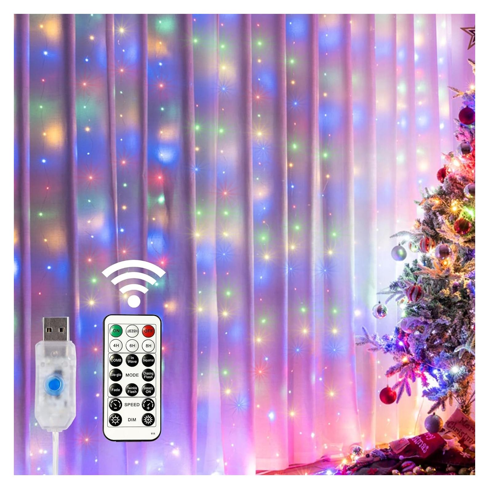 Luces de Cuerda Multicolor ILUMINACIÓN DEL HOGAR 300 LED USB